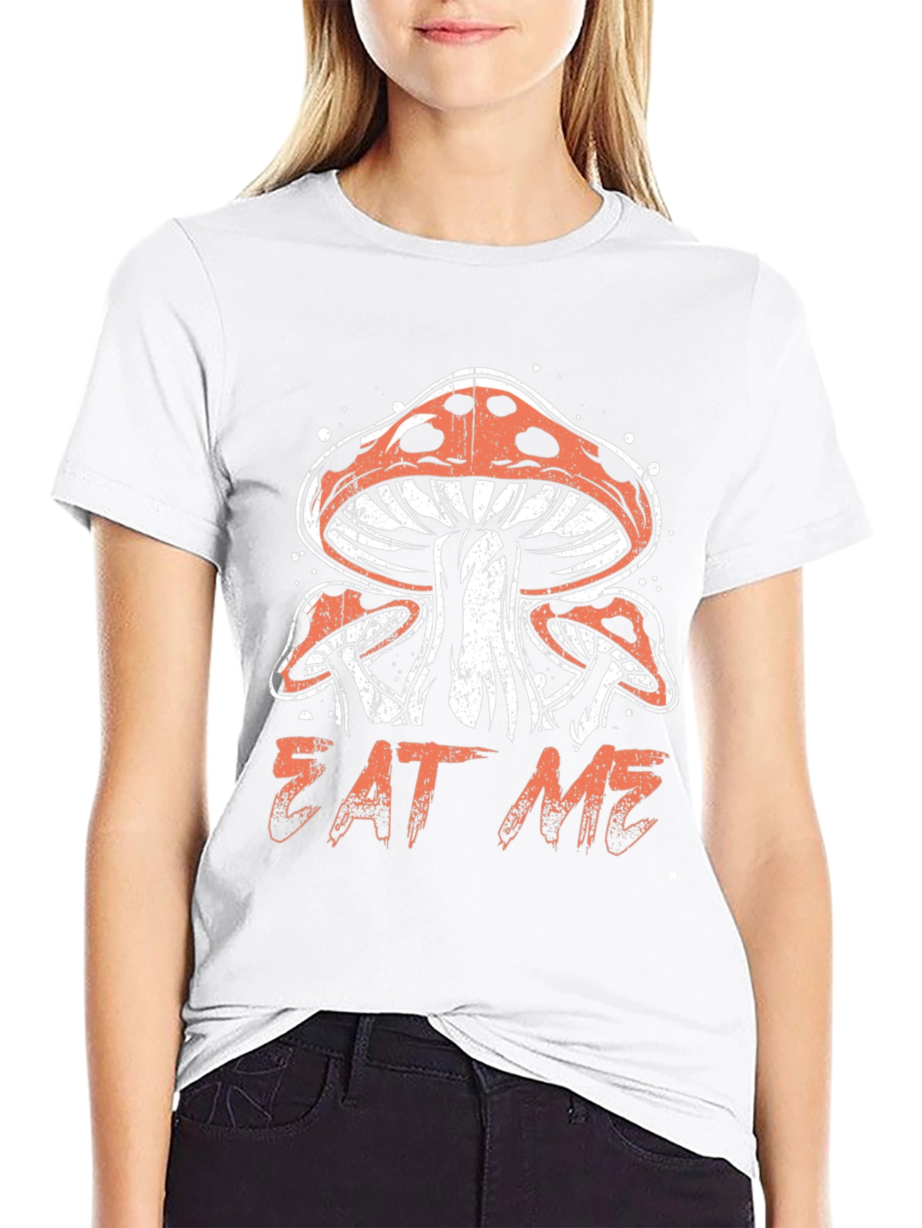 Mushroom Graphic T-Shirt - Eat Me Design