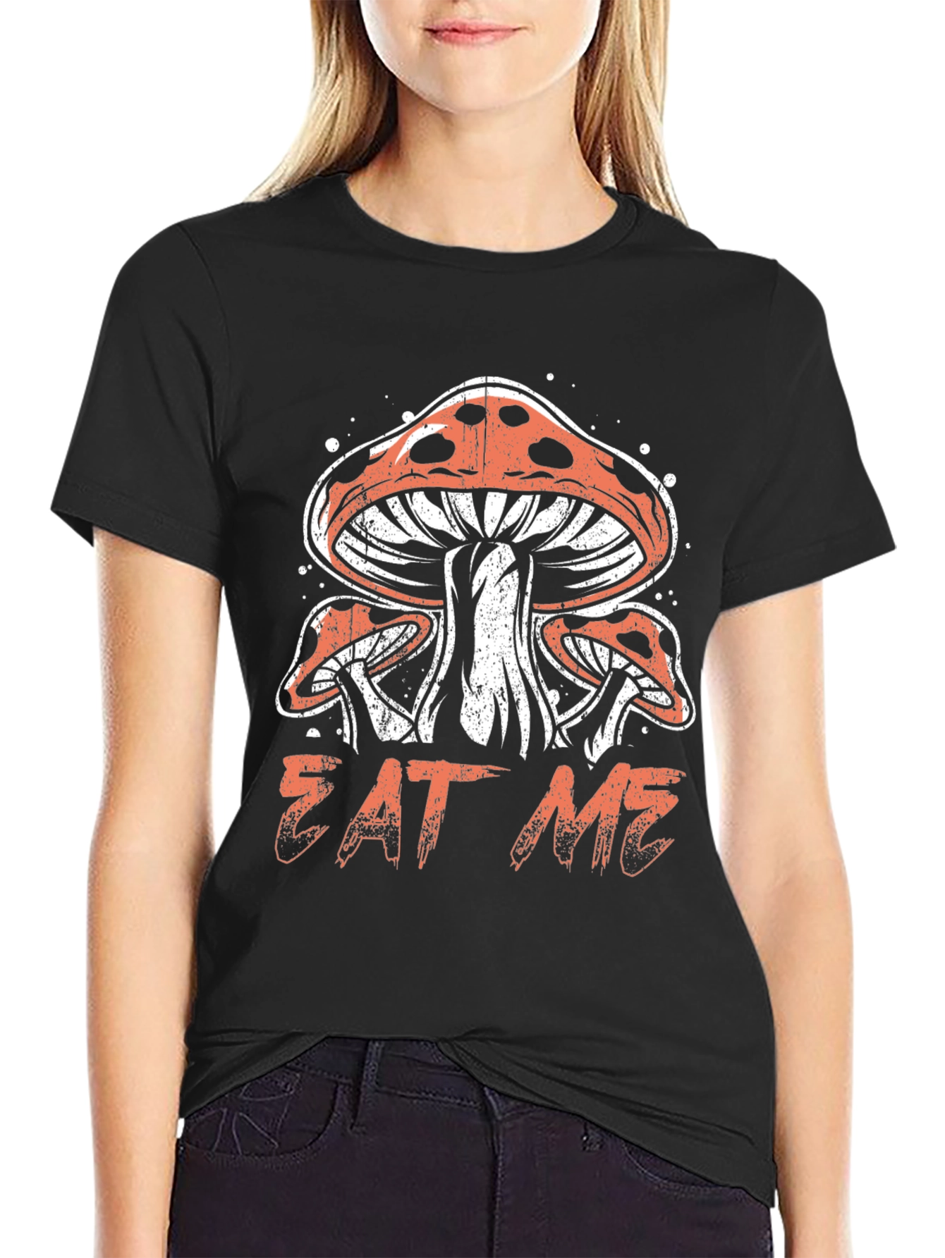Mushroom Graphic T-Shirt - Eat Me Design