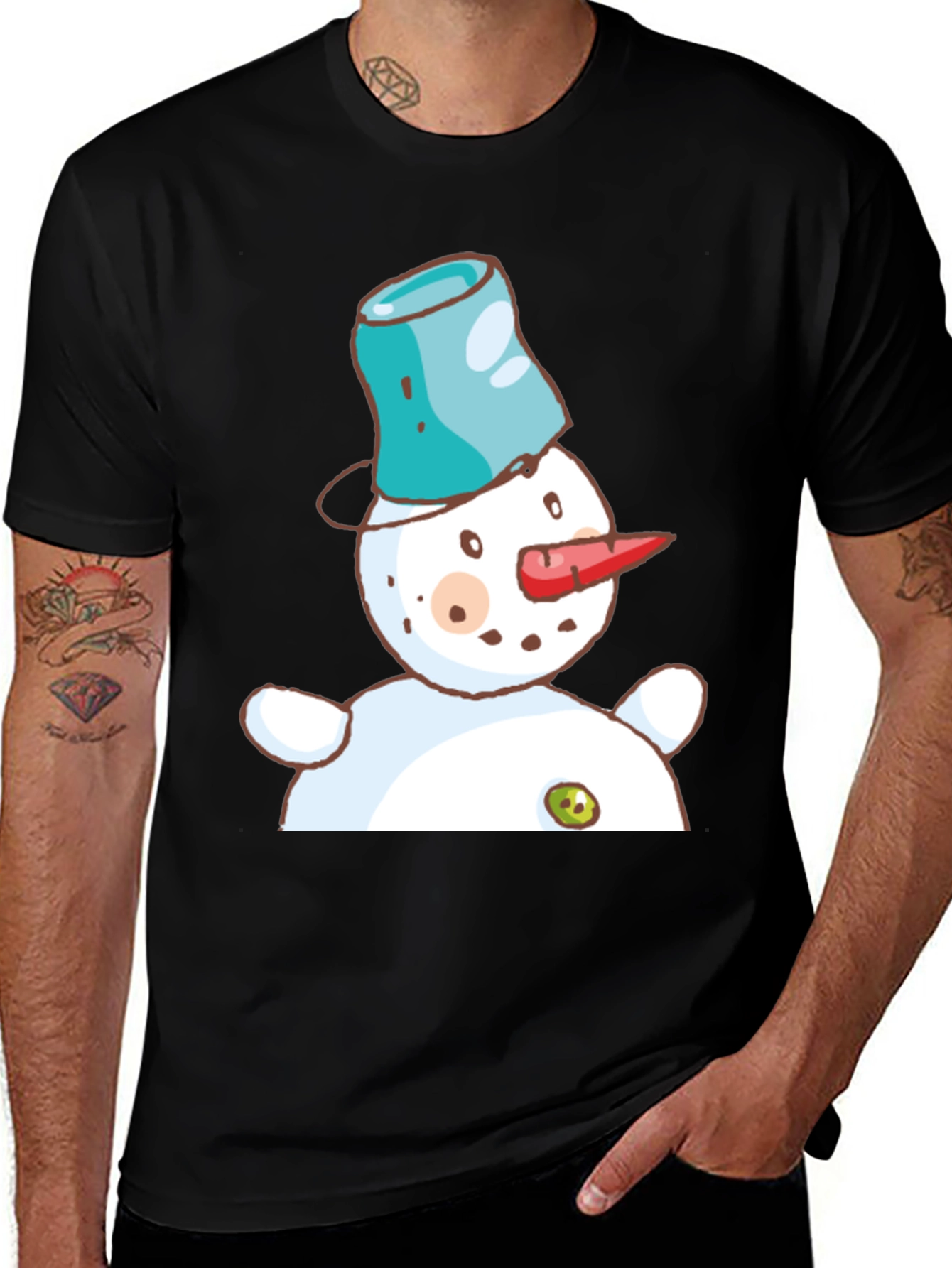 Snowman T-Shirt: Whimsical Holiday Style
