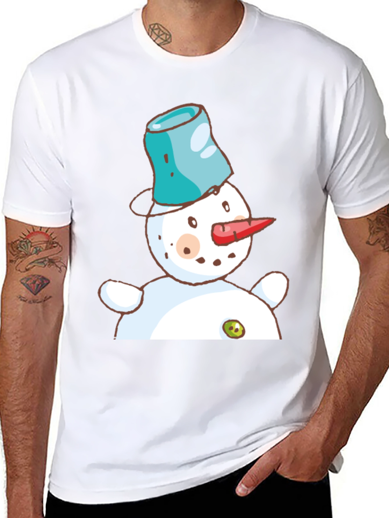 Snowman T-Shirt: Whimsical Holiday Style