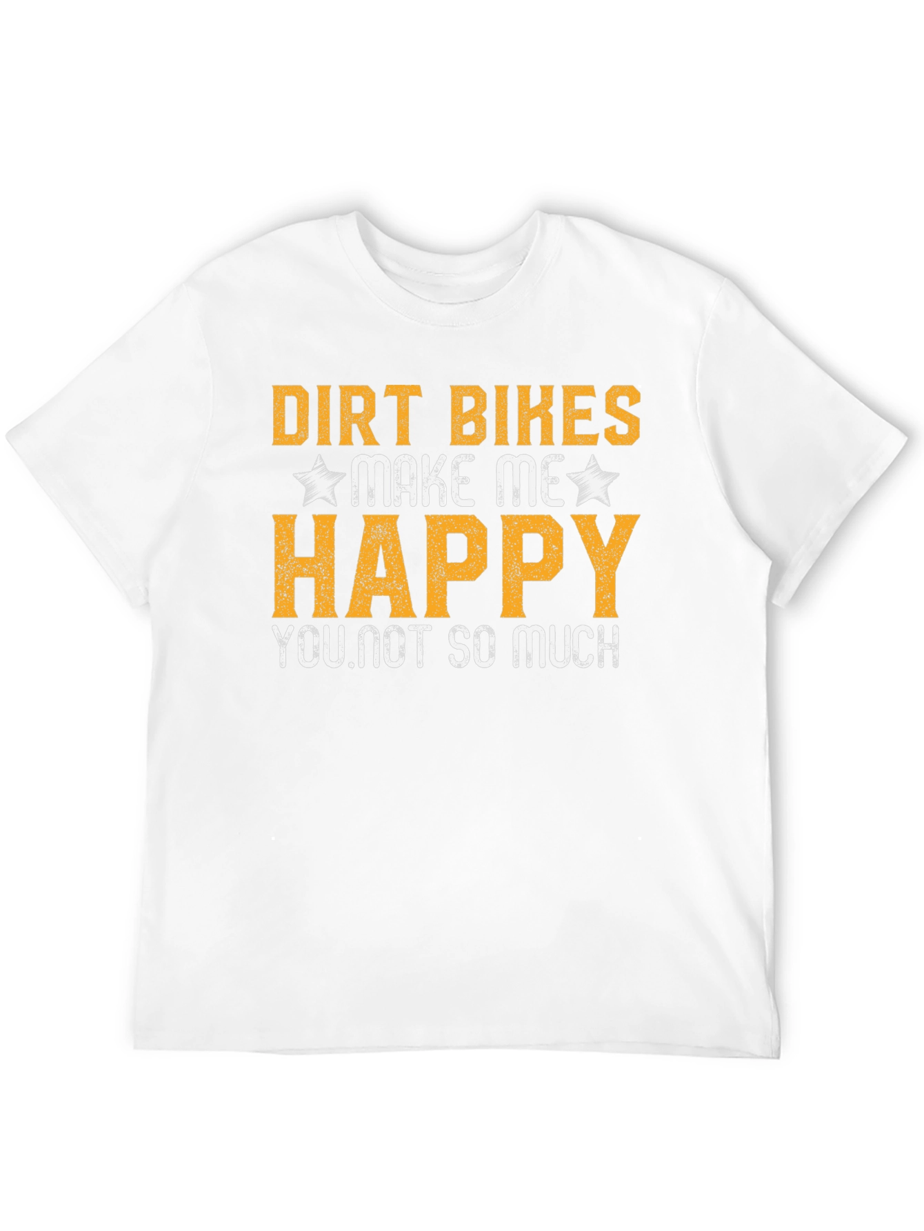 Dirt Bikes Make Me Happy Black T-Shirt