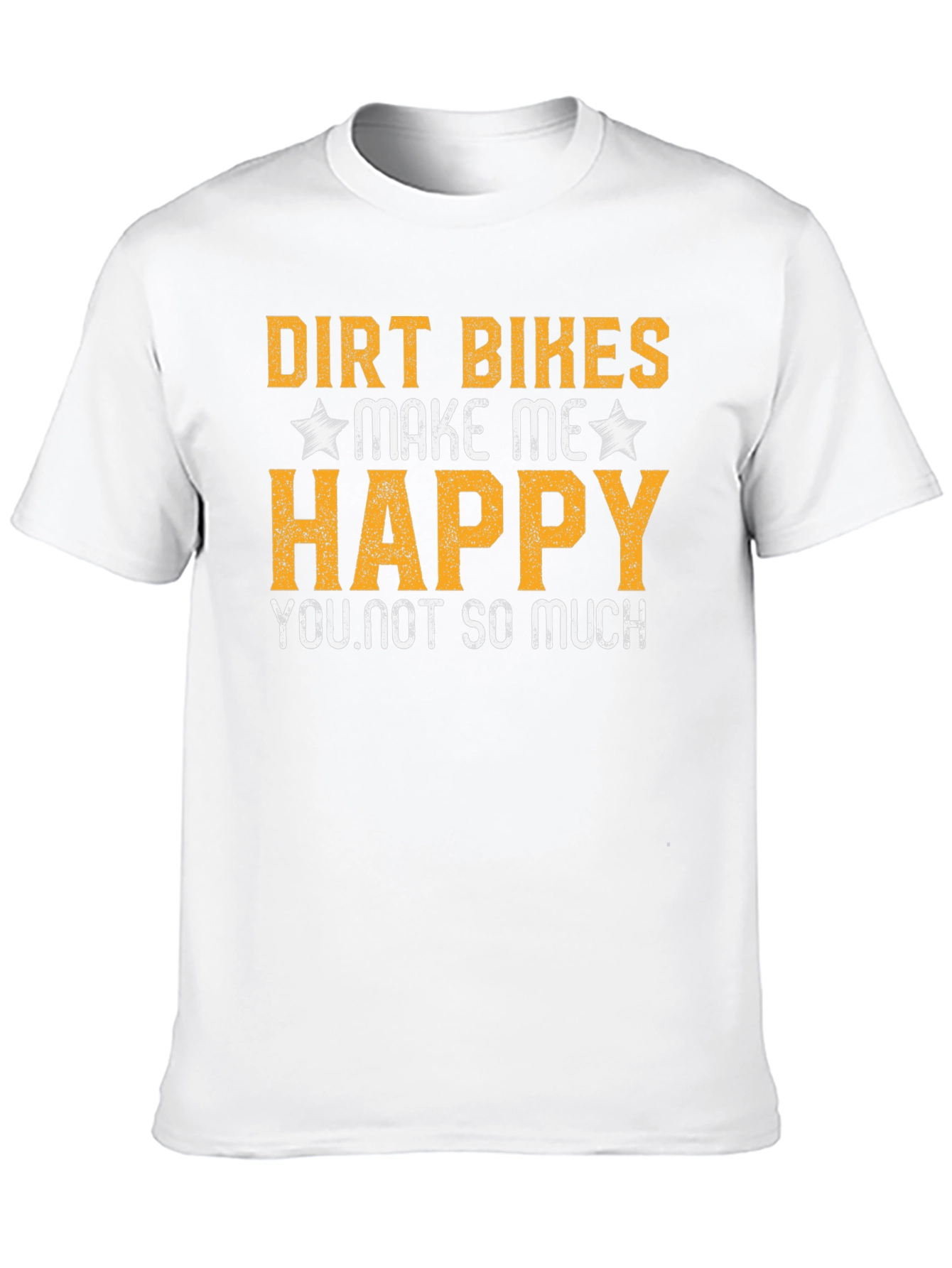 Dirt Bikes Make Me Happy Black T-Shirt