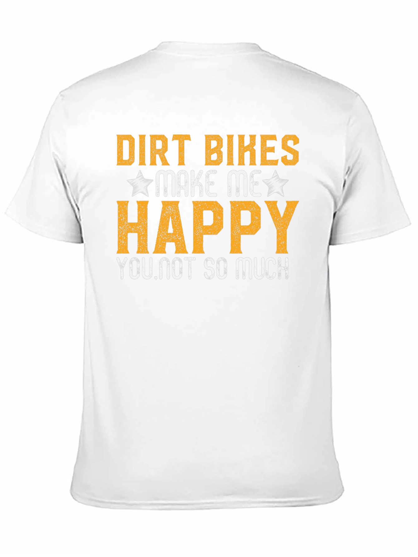 Dirt Bikes Make Me Happy Black T-Shirt