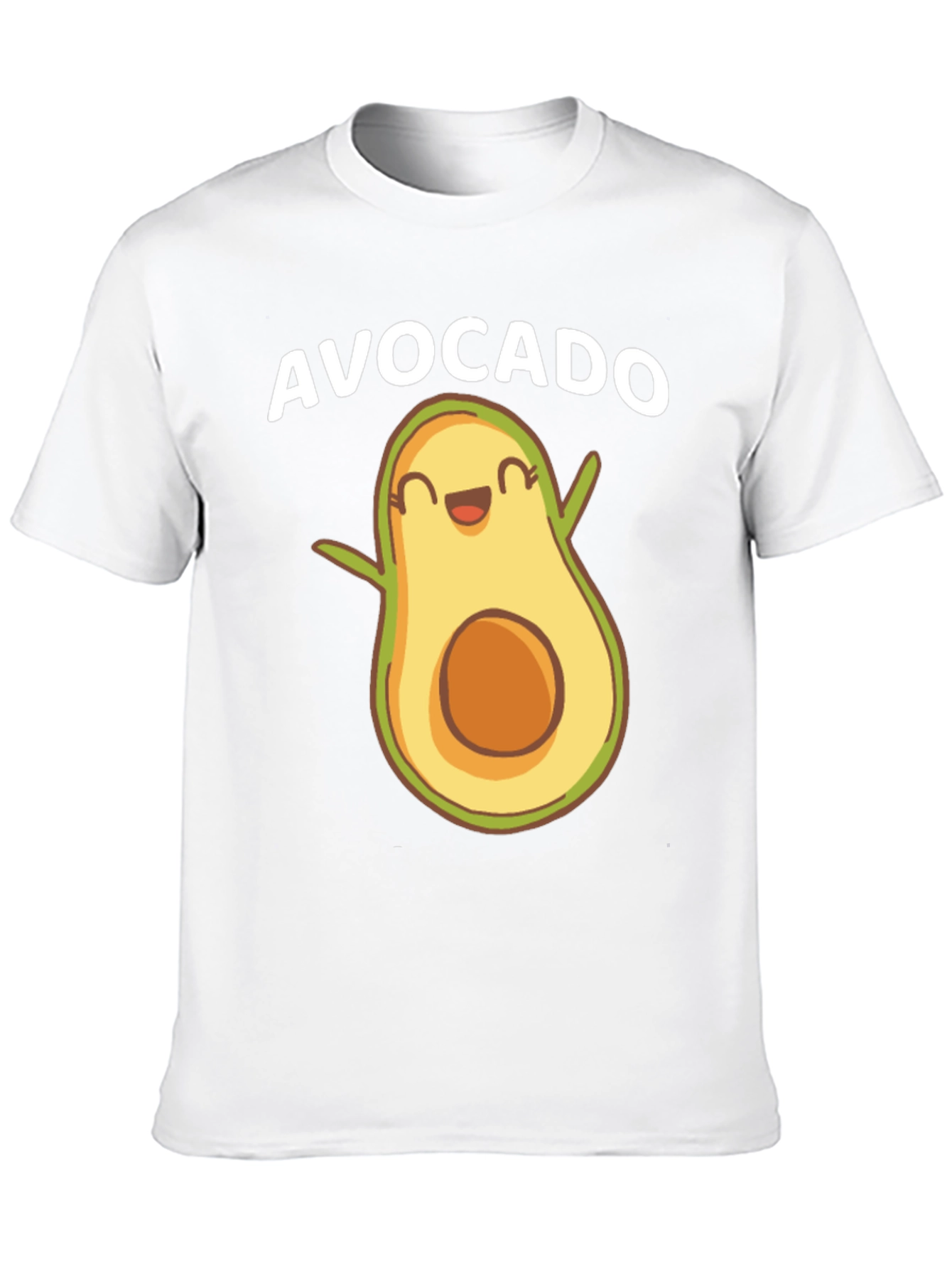Funny Avocado Graphic Tee - Black