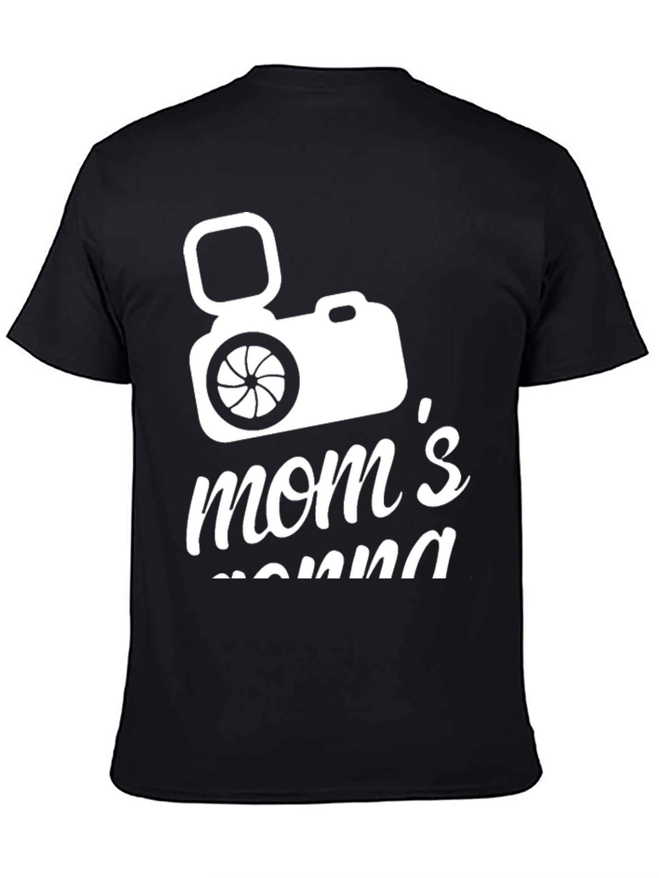 Moms Camera Black T-Shirt