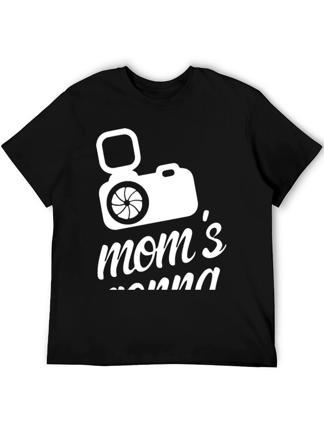 Moms Camera Black T-Shirt