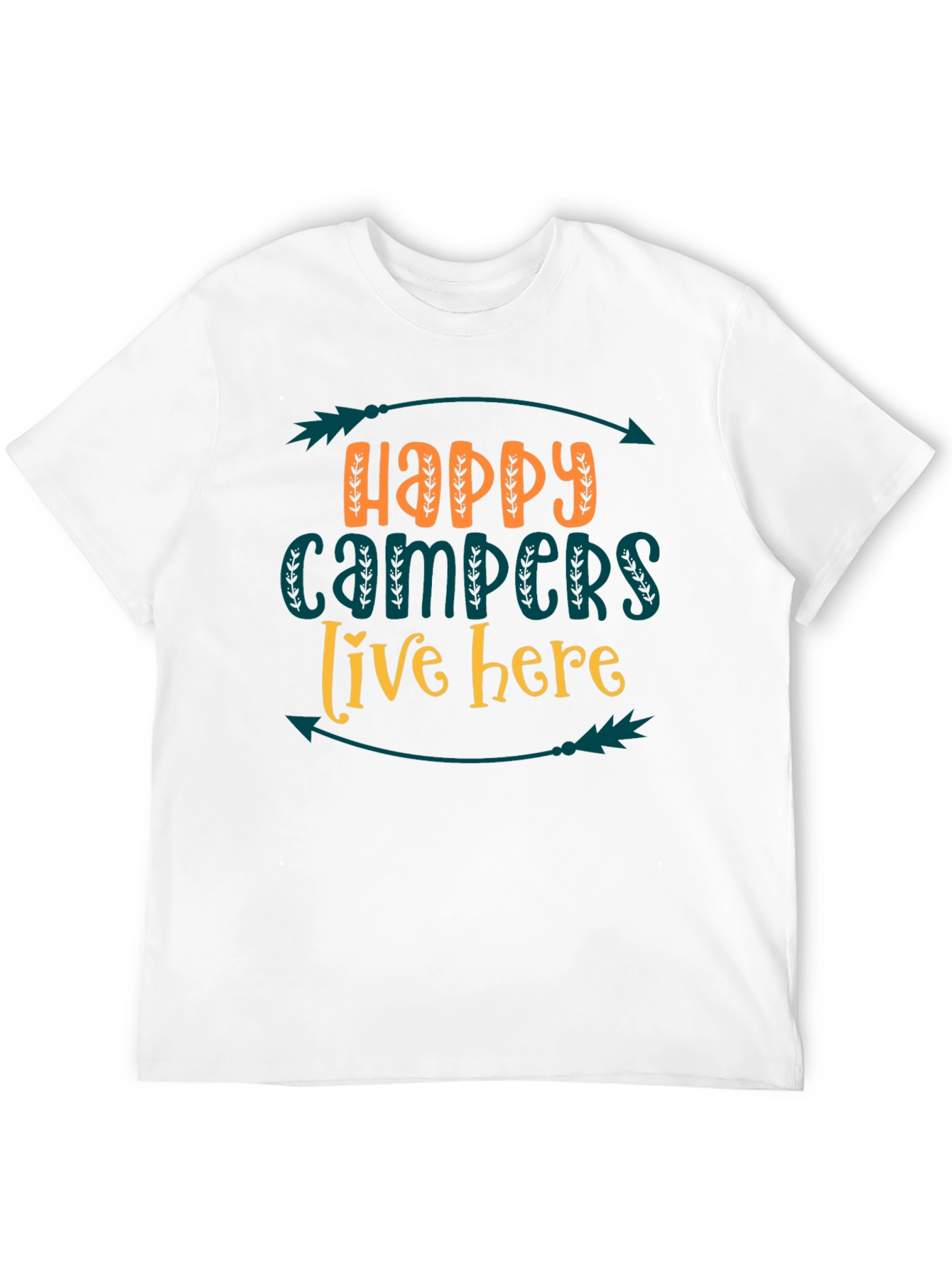 Happy Campers Tee - Live Here Adventure Shirt