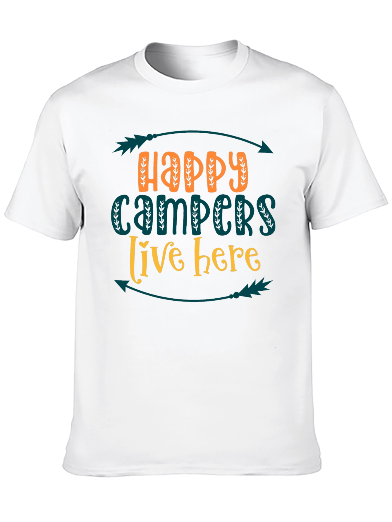 Happy Campers Tee - Live Here Adventure Shirt