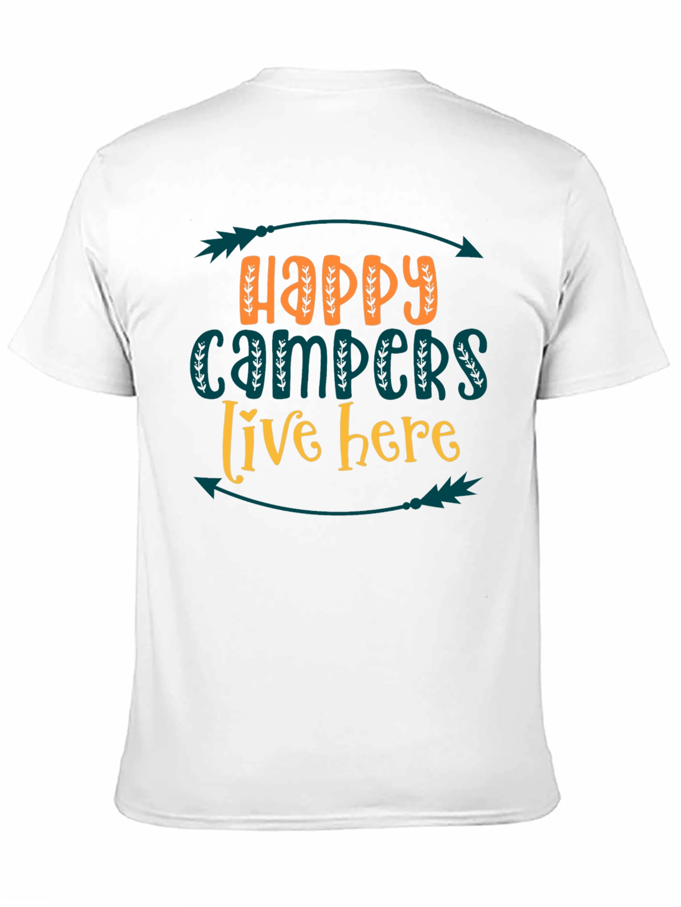 Happy Campers Tee - Live Here Adventure Shirt