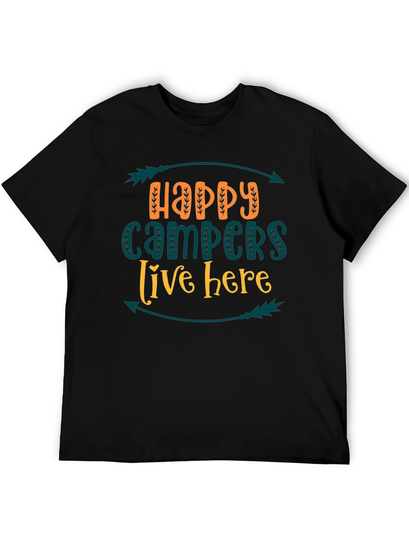 Happy Campers Tee - Live Here Adventure Shirt