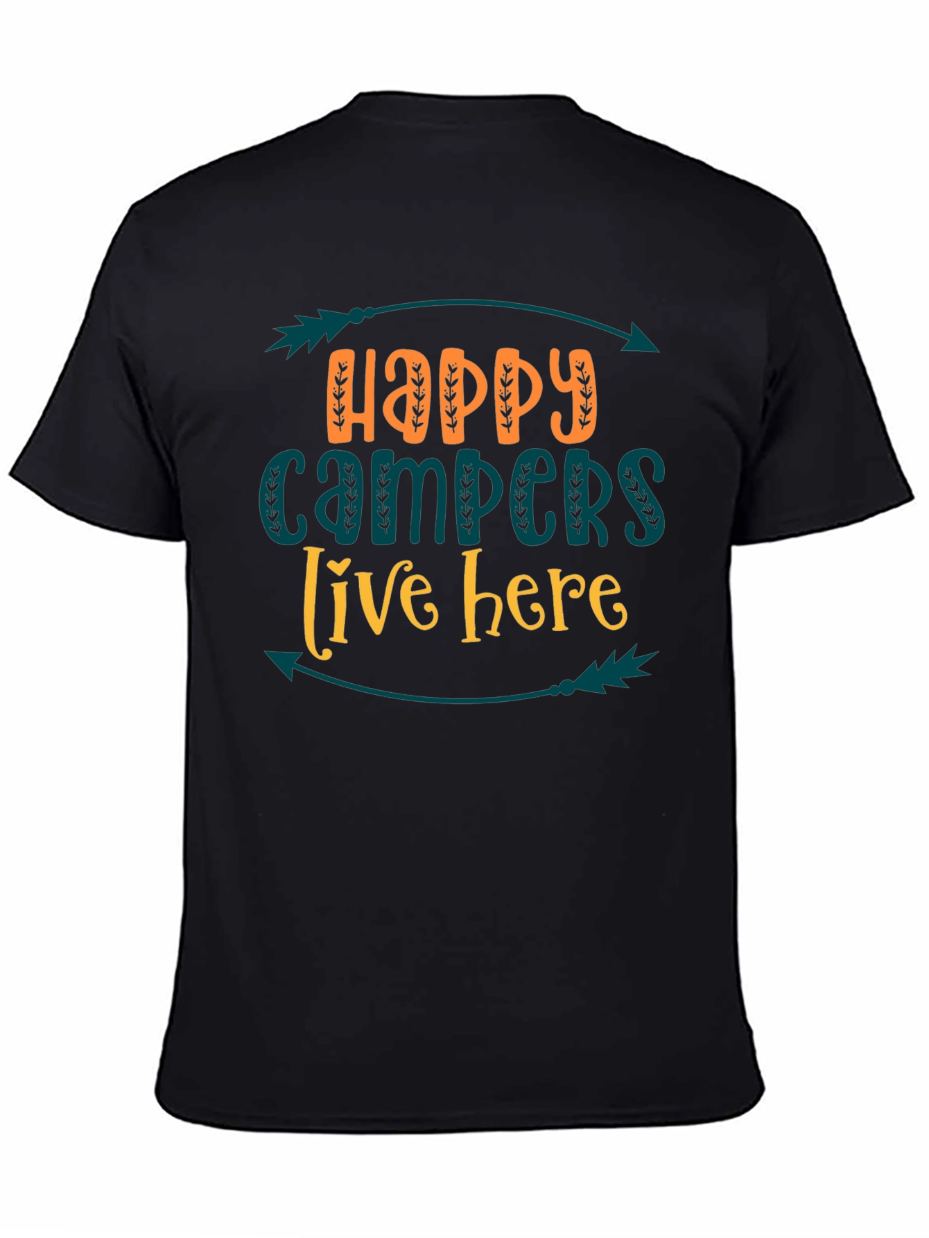 Happy Campers Tee - Live Here Adventure Shirt