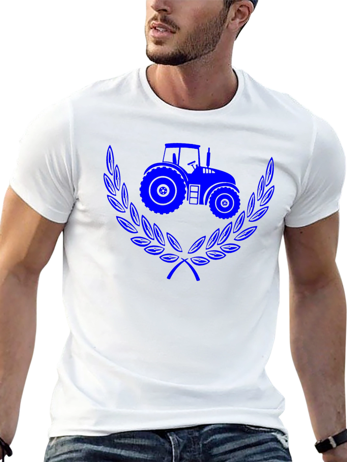 Tractor Graphic T-Shirt - Black Cotton Tee