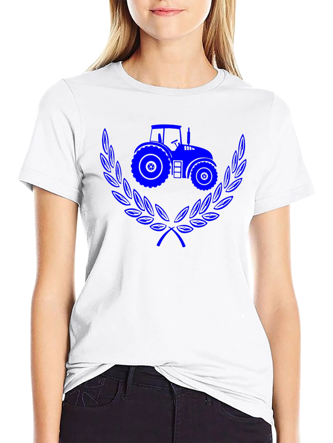 Tractor Graphic T-Shirt - Black Cotton Tee