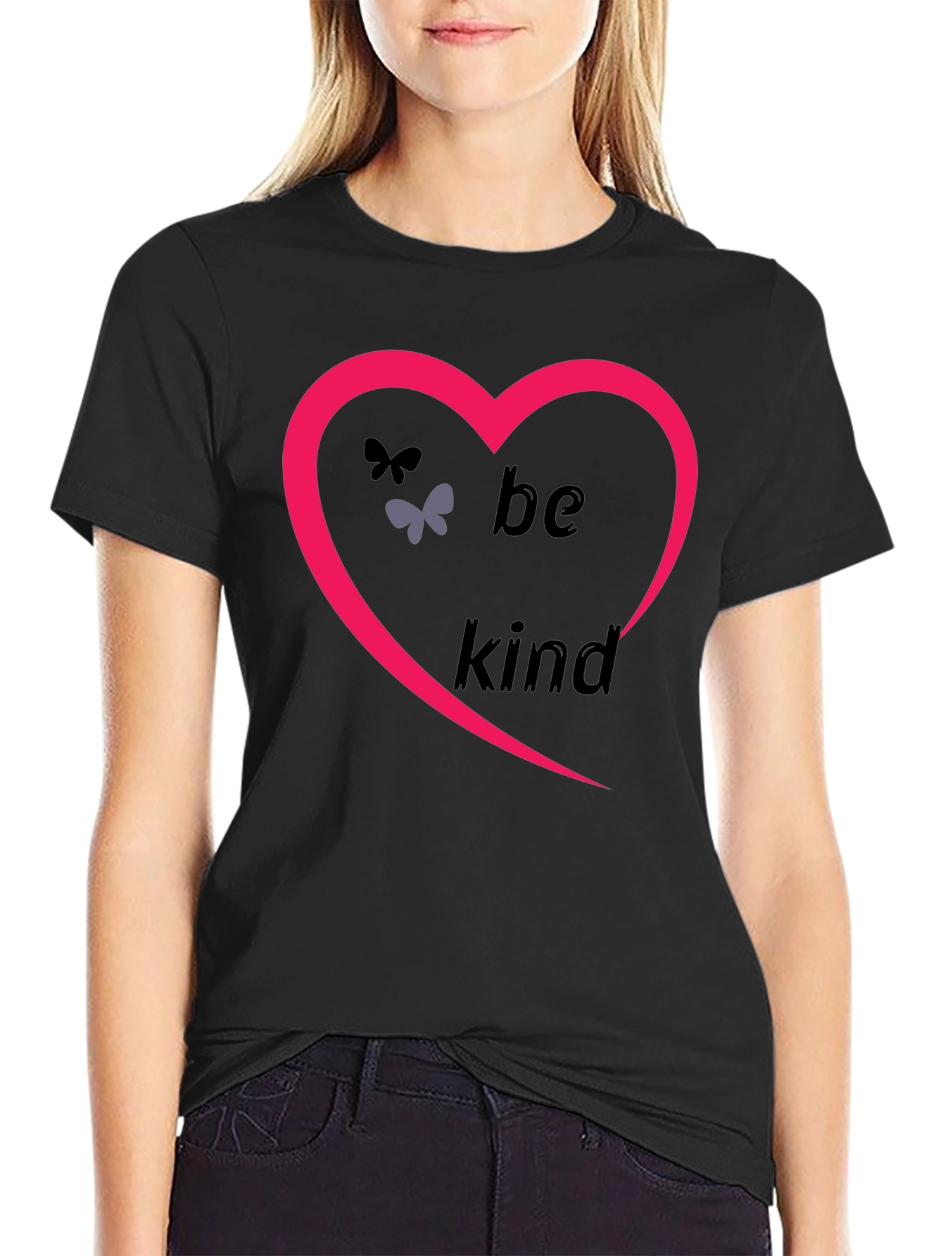 Be Kind Heart T-Shirt - Positive Message Tee