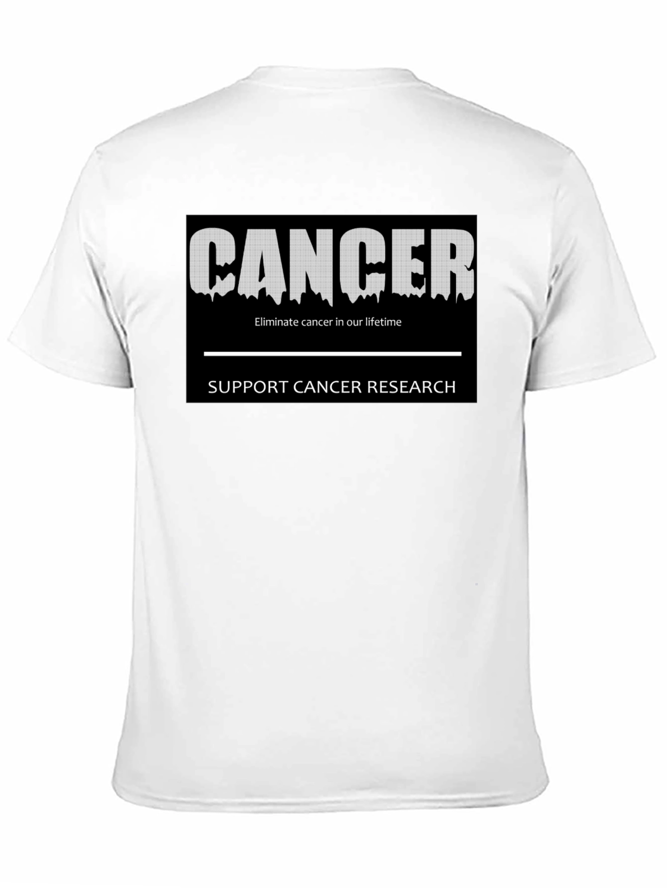Support Cancer Research Black T-Shirt