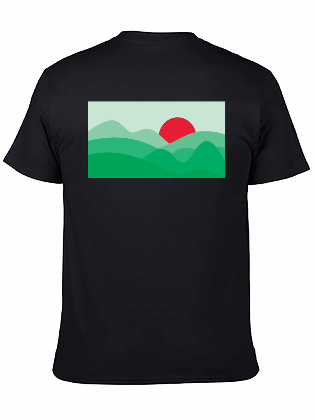 Nature Horizon Graphic Tee - Black