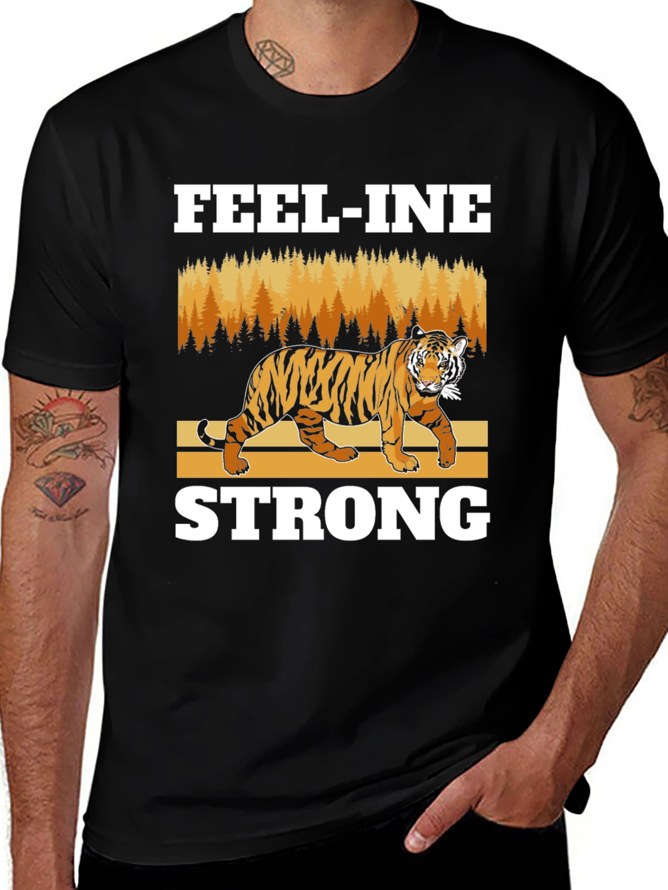 Feel-ine Strong Tiger Graphic Tee