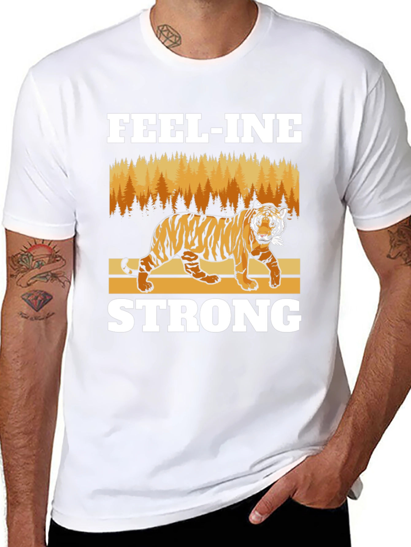 Feel-ine Strong Tiger Graphic Tee