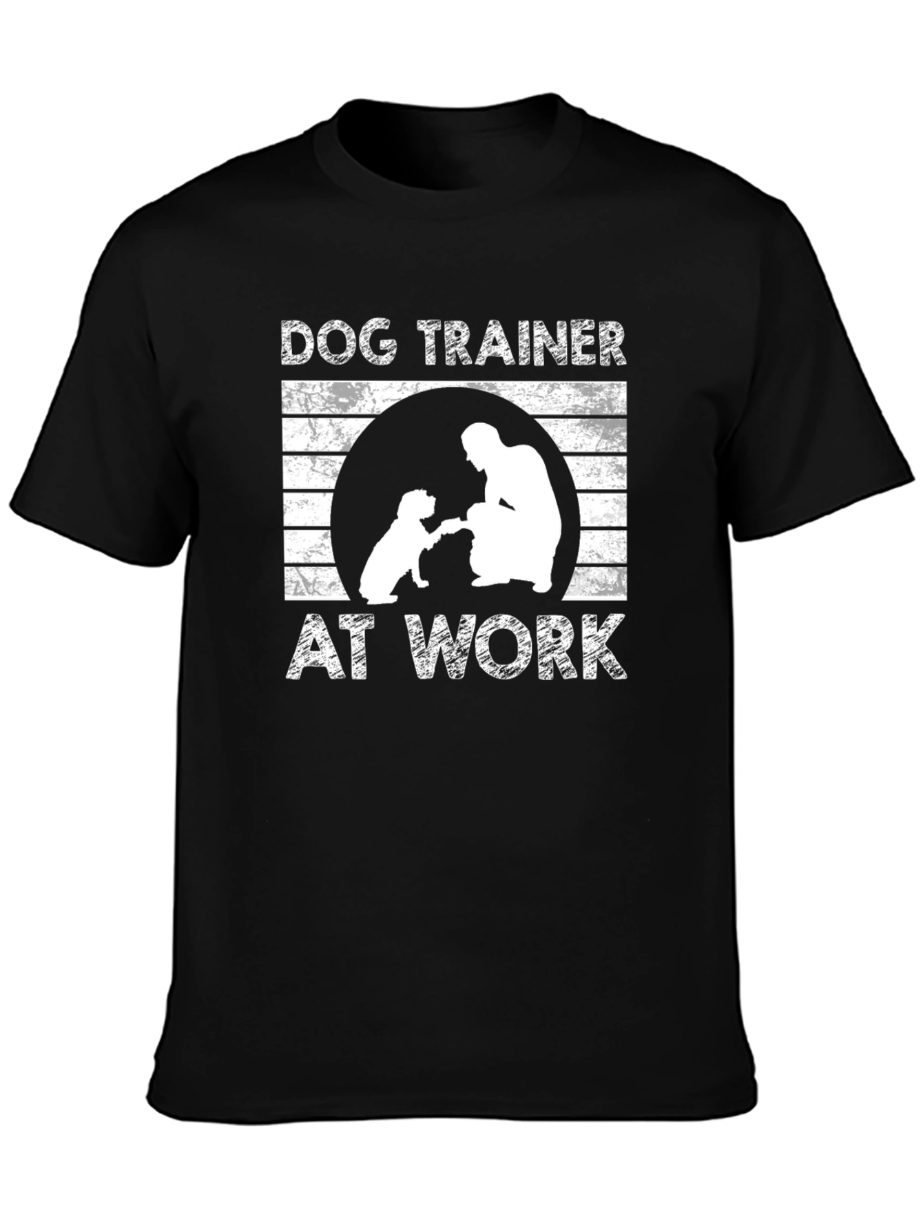 Dog Trainer At Work Black T-Shirt