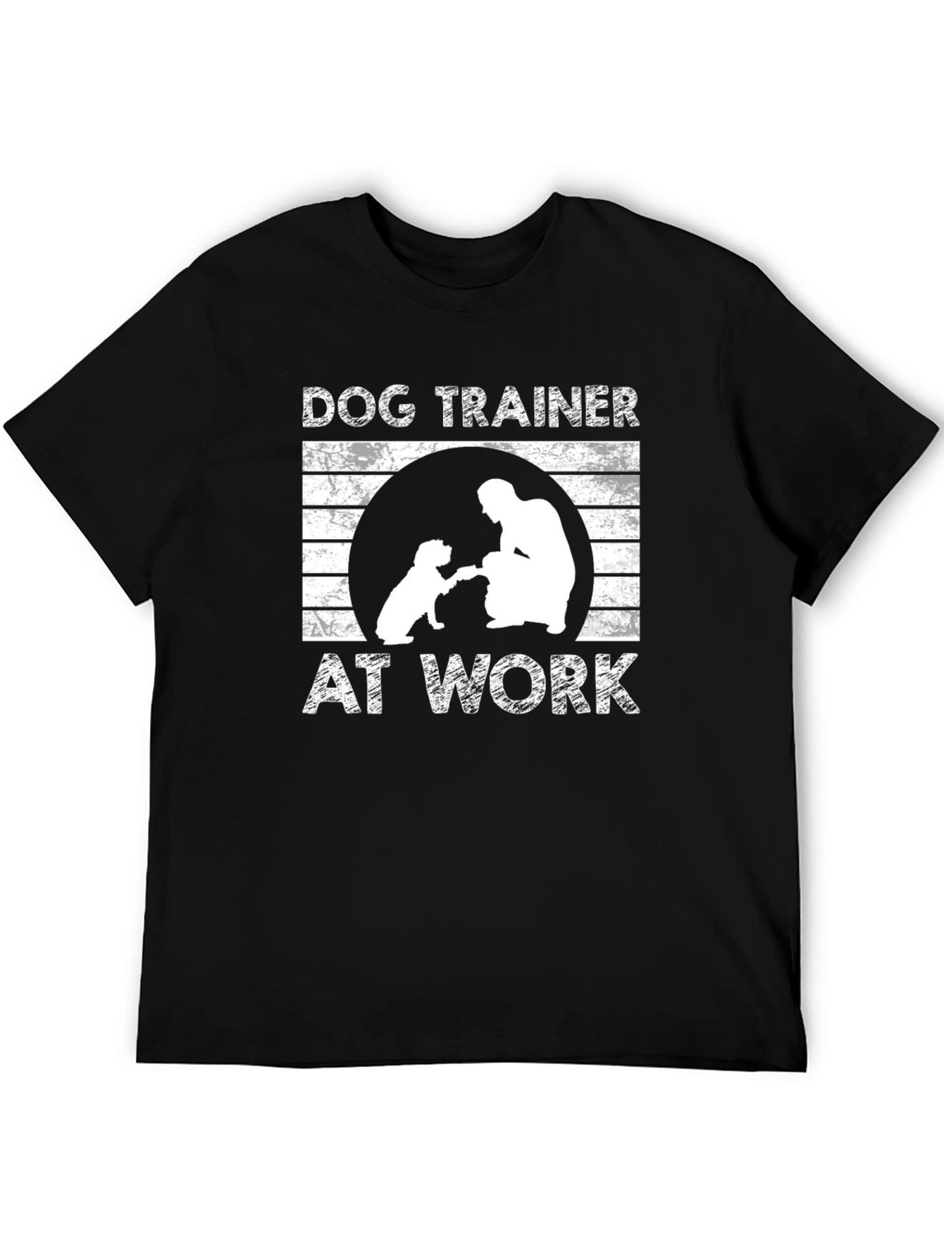 Dog Trainer At Work Black T-Shirt