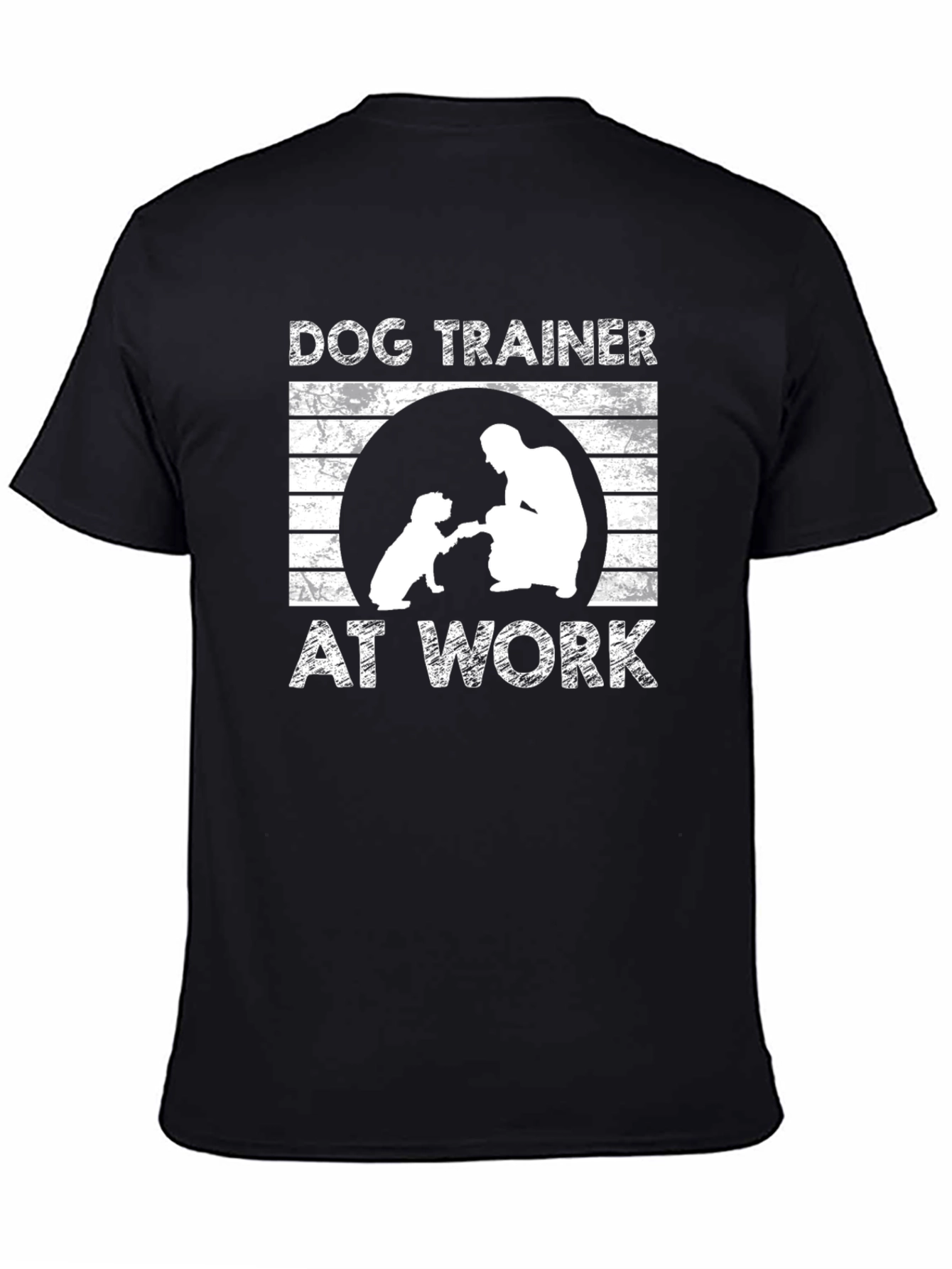 Dog Trainer At Work Black T-Shirt