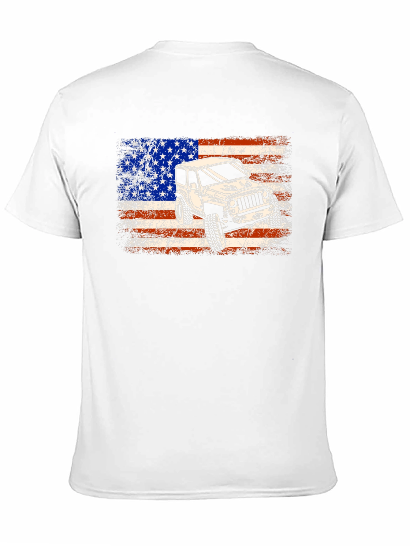 American Flag Jeep T-Shirt