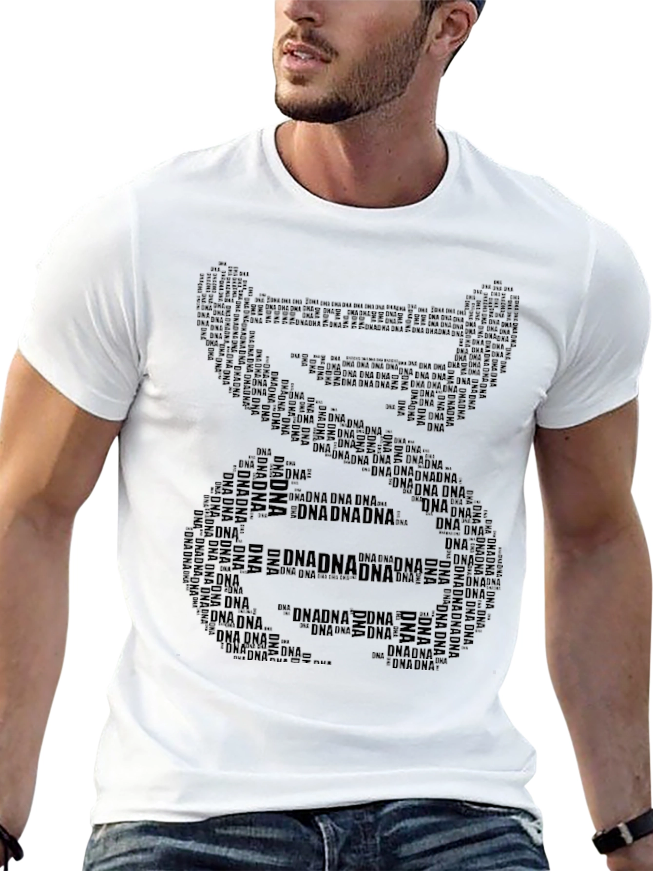 DNA Word Art Graphic T-Shirt