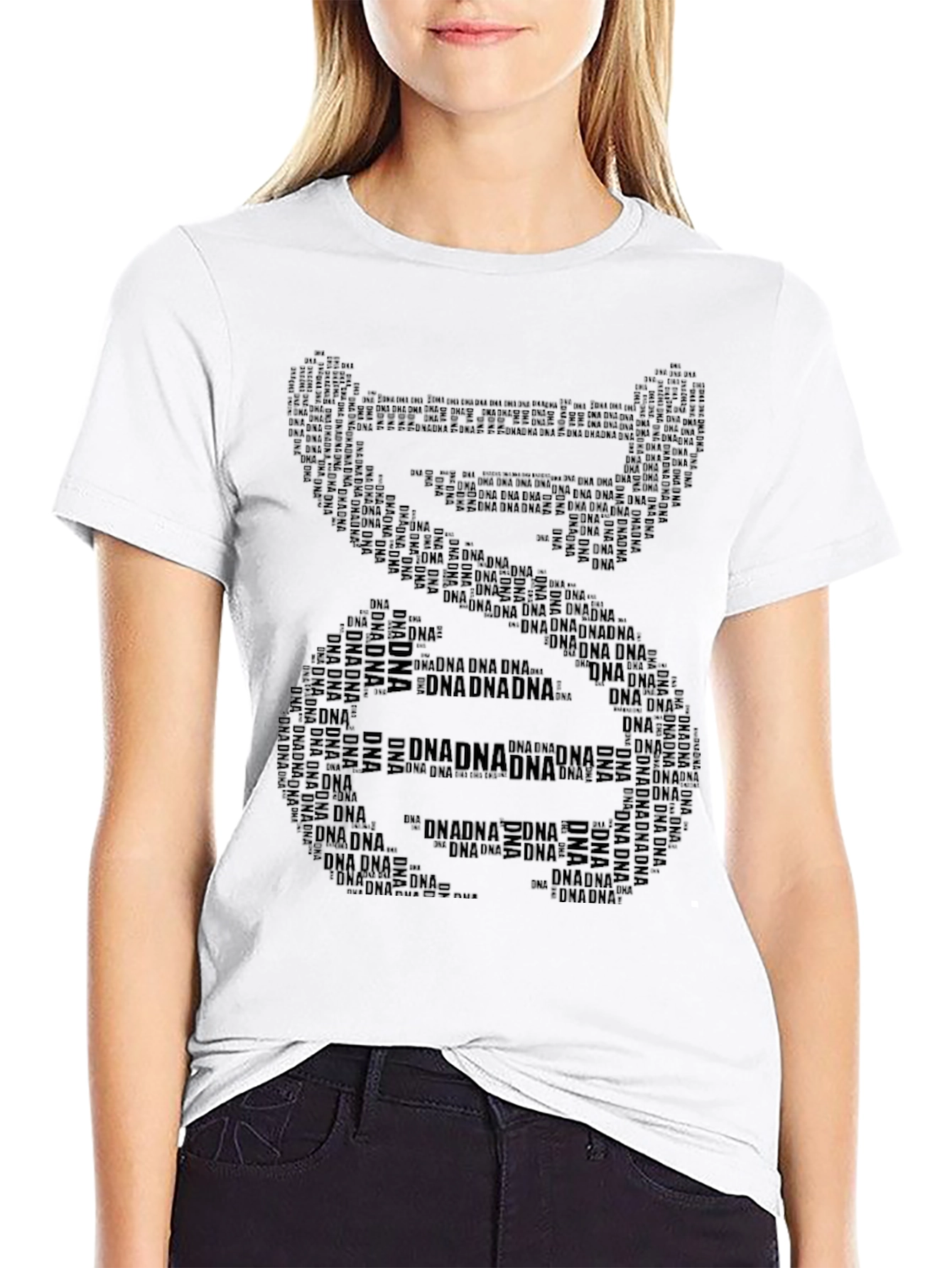 DNA Word Art Graphic T-Shirt