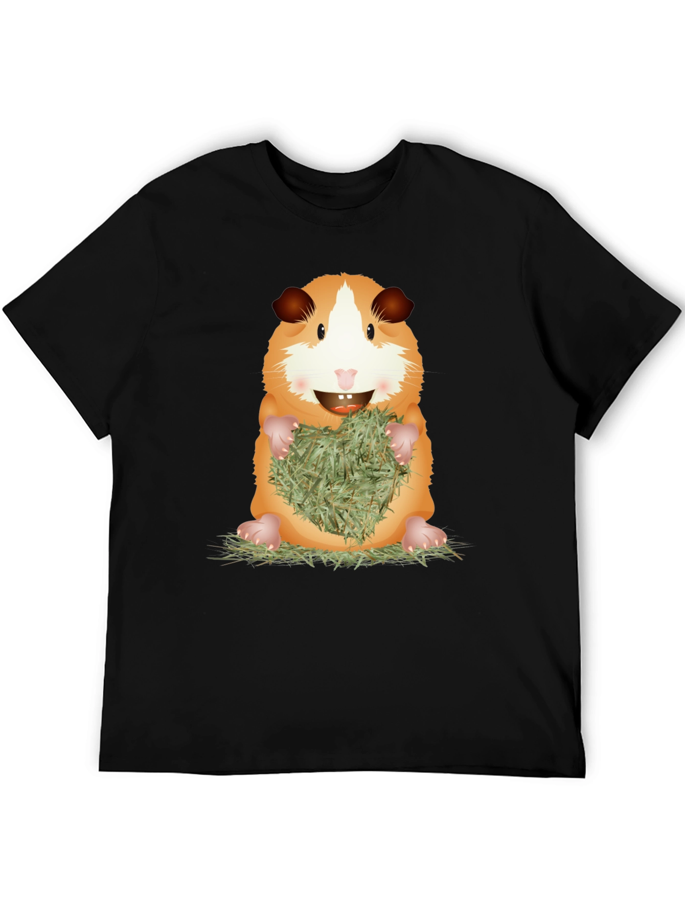 Cute Guinea Pig Holding Hay T-Shirt