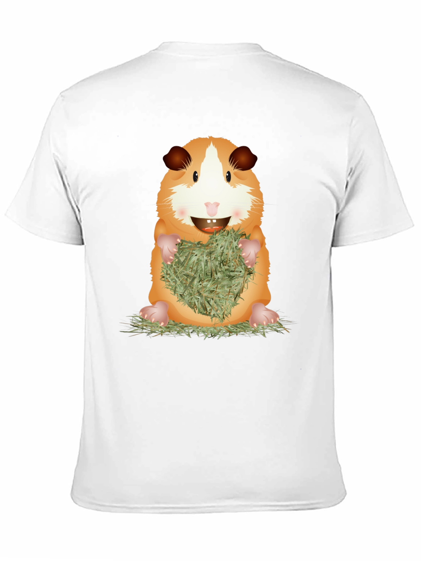 Cute Guinea Pig Holding Hay T-Shirt