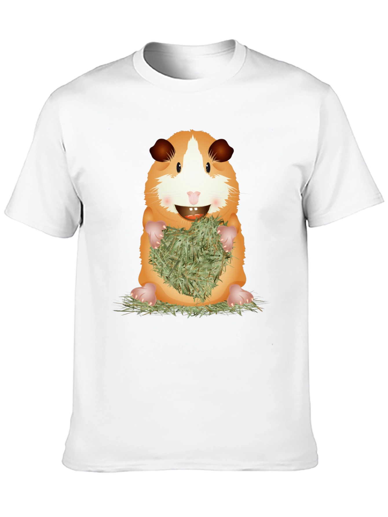 Cute Guinea Pig Holding Hay T-Shirt