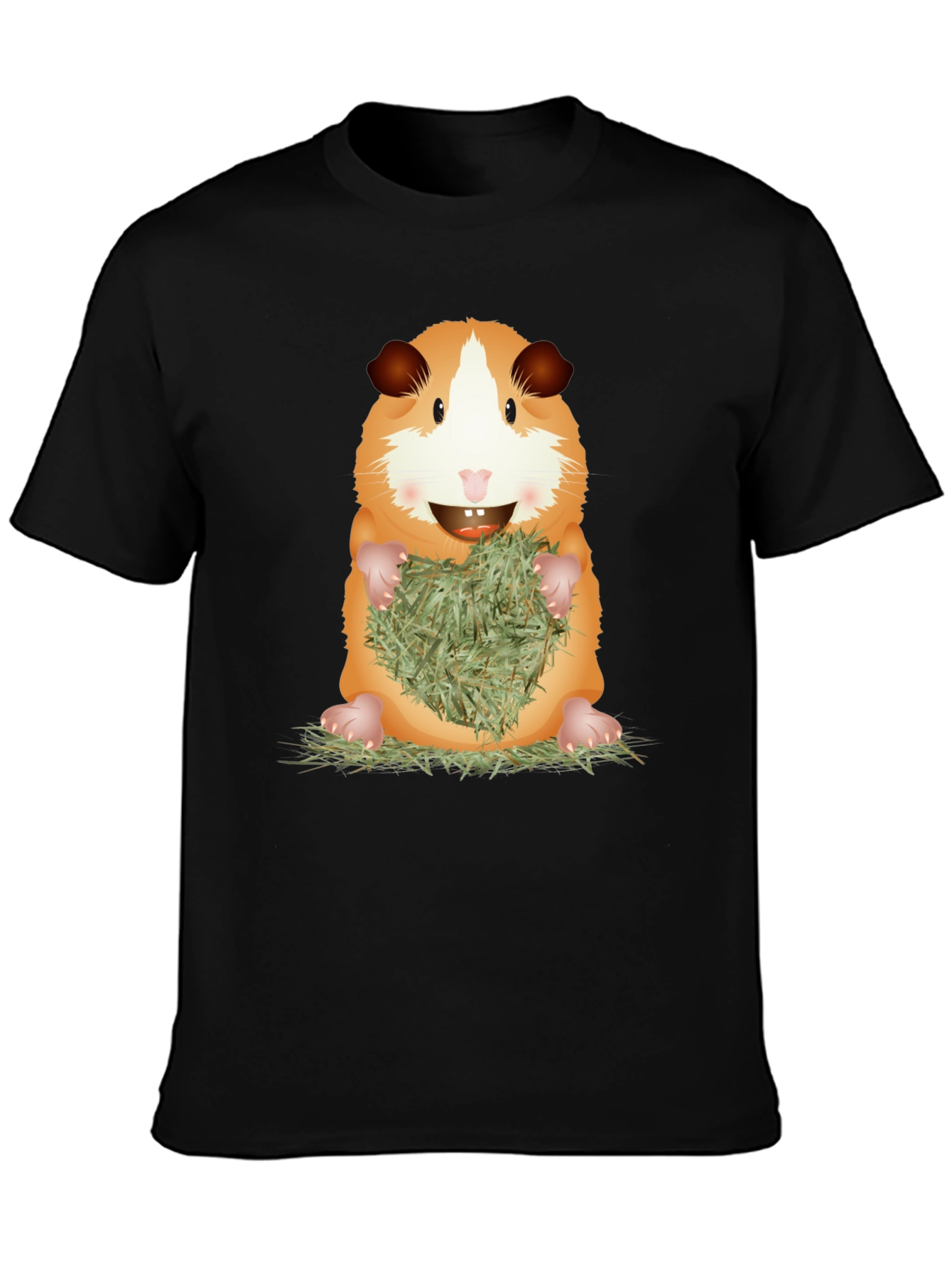 Cute Guinea Pig Holding Hay T-Shirt