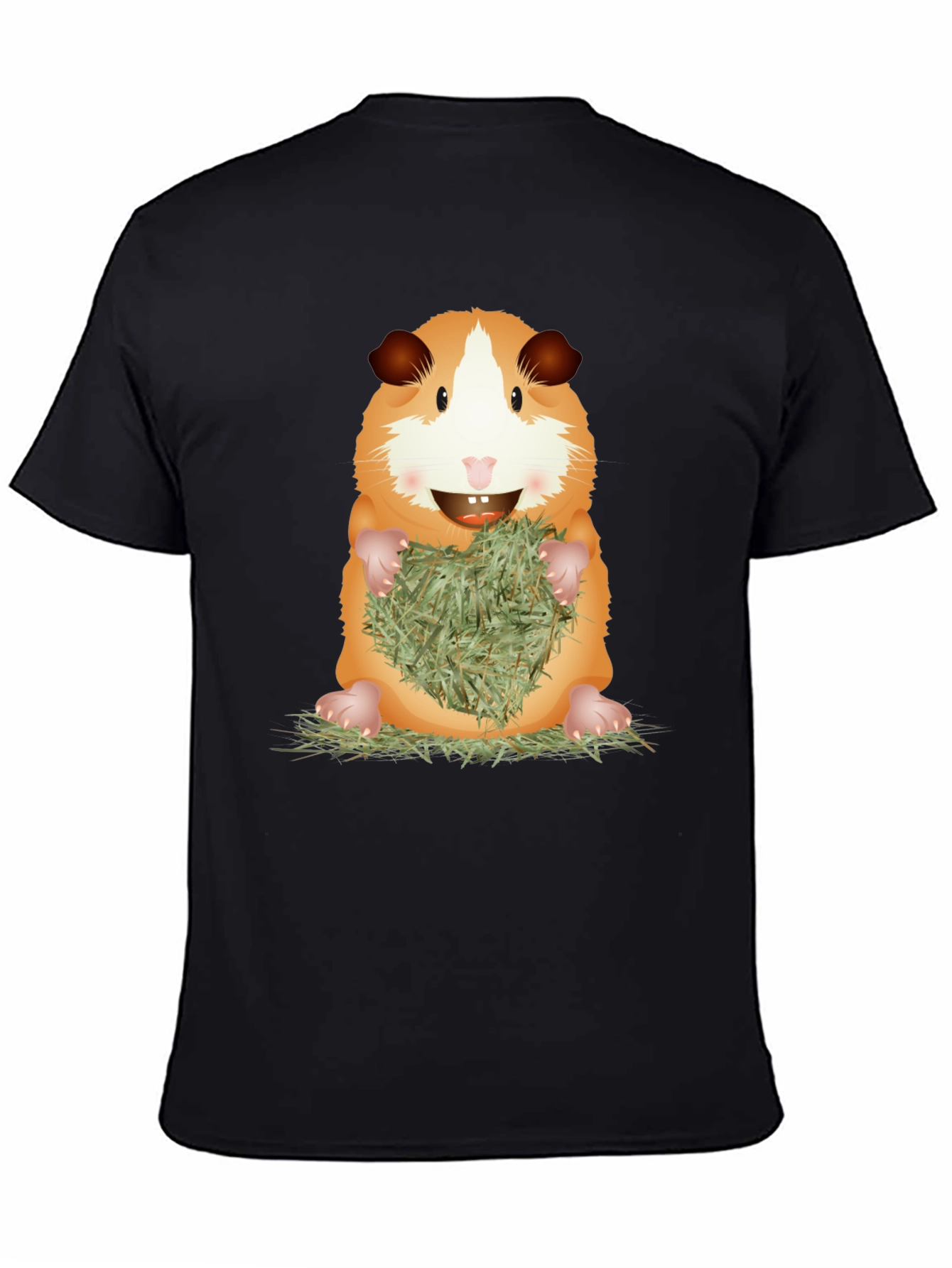 Cute Guinea Pig Holding Hay T-Shirt