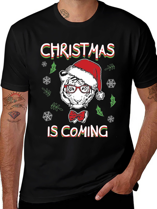 Christmas Tiger T-Shirt - Holiday Style