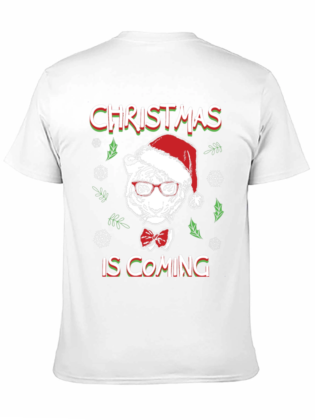 Christmas Tiger T-Shirt - Holiday Style