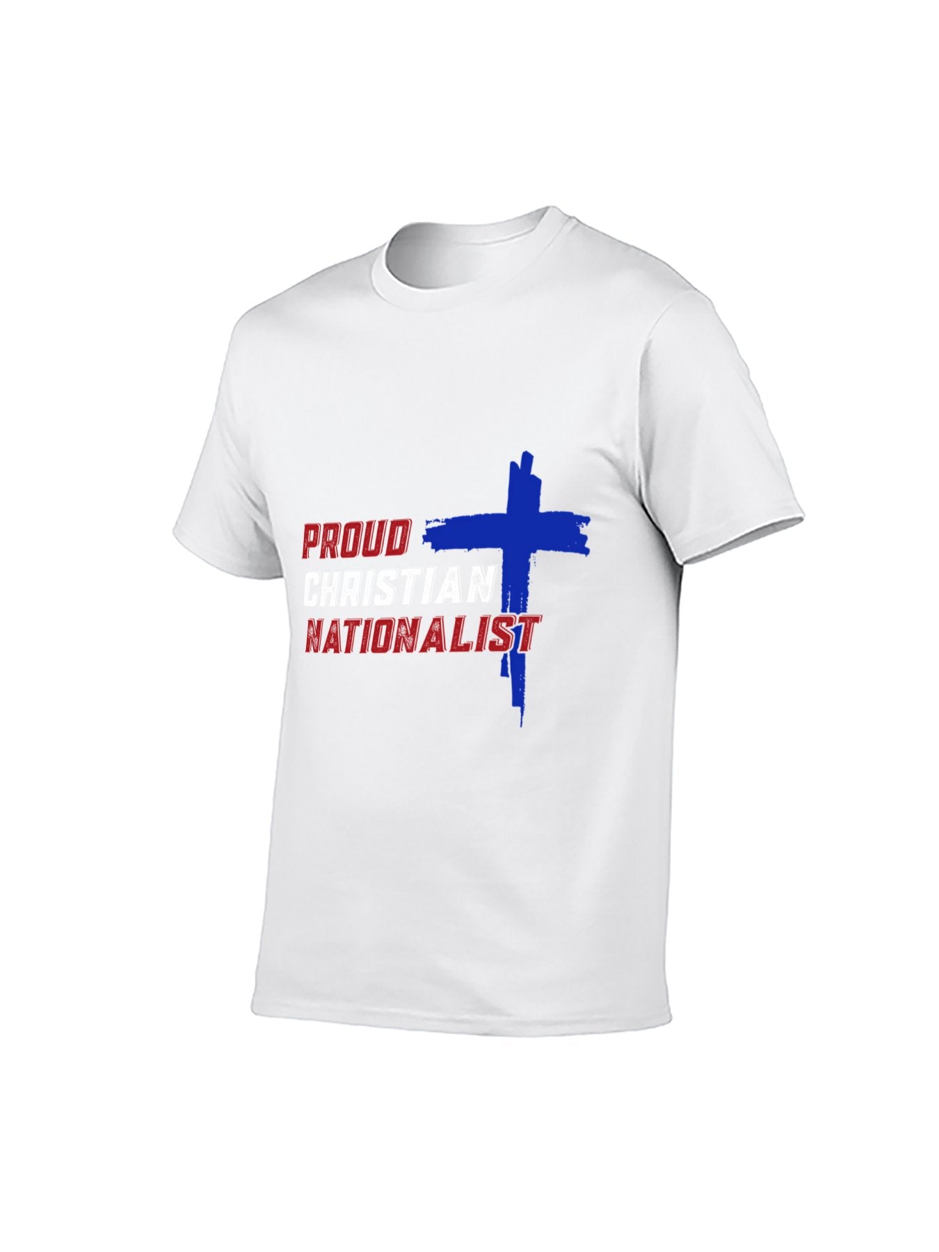Proud Christian Nationalist Cross Graphic T-Shirt - Unisex Faith & Patriotism Inspired Tee for Men & Women