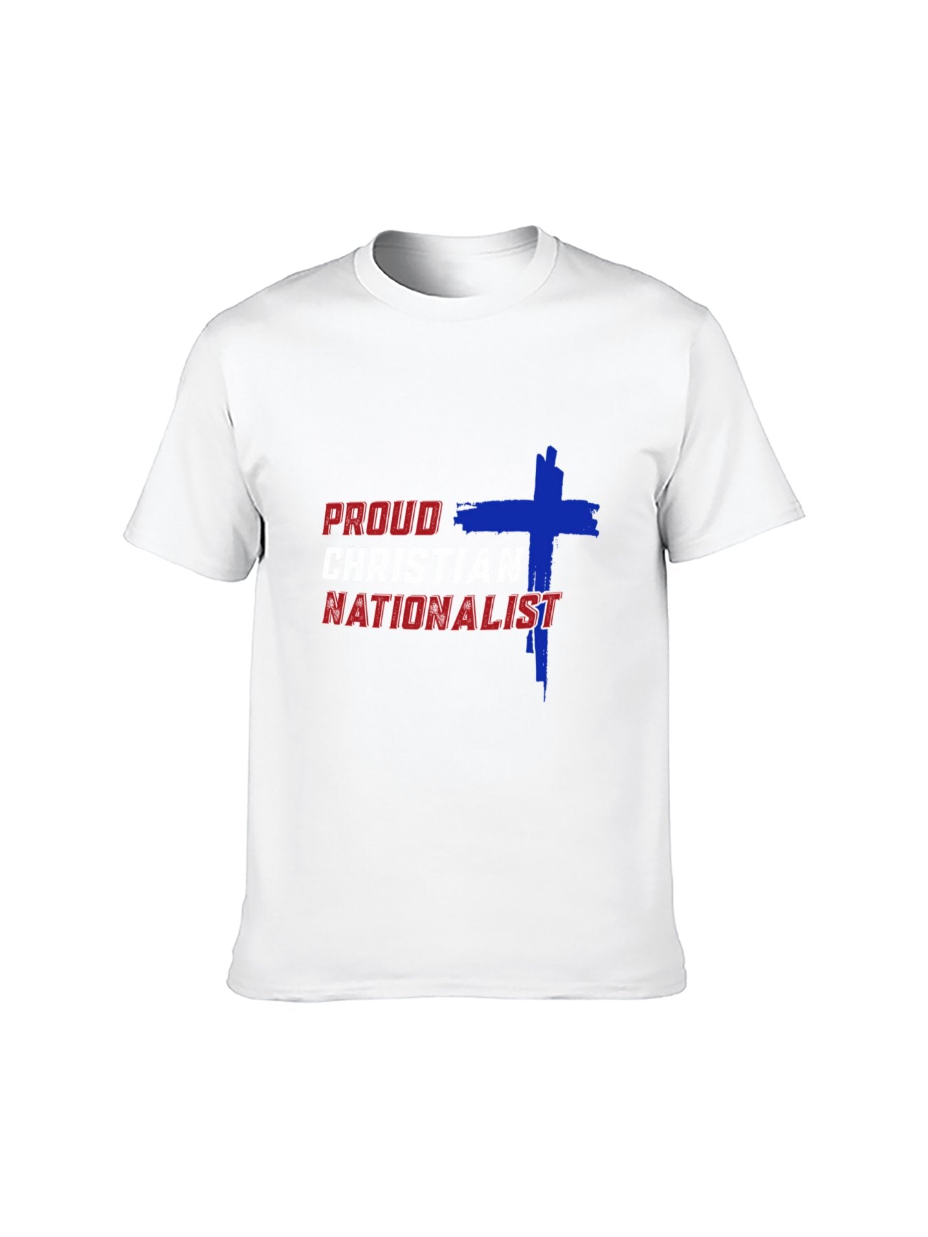 Proud Christian Nationalist Cross Graphic T-Shirt - Unisex Faith & Patriotism Inspired Tee for Men & Women