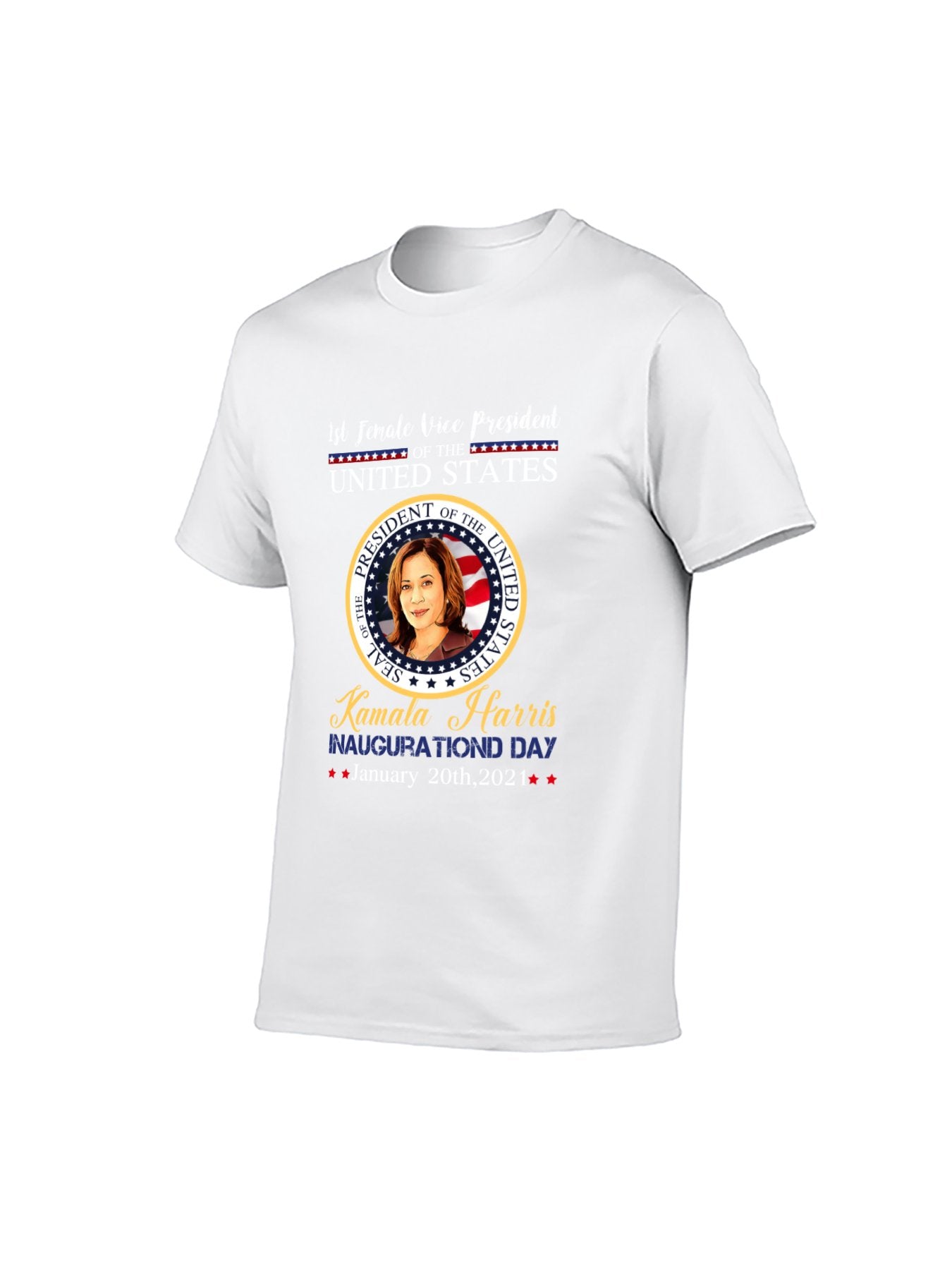 Kamala Harris Inauguration Day T-Shirt - 1st Female US Vice President Graphic Tee, 100% Cotton, Versatile for Multiple Occasions