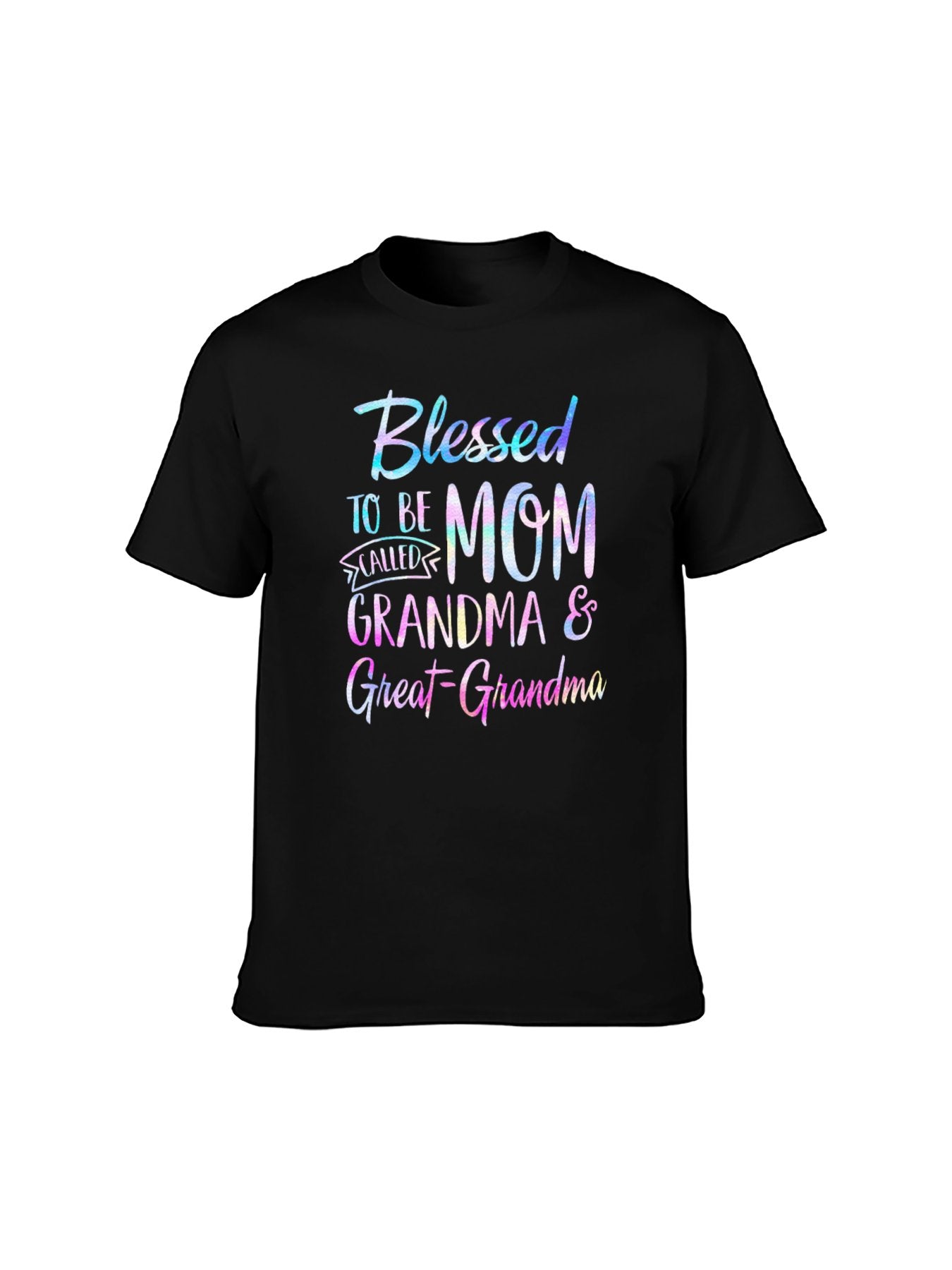 Blessed Multigenerational Mom Grandma Great-Grandma 100% Cotton T-Shirt - Unisex Versatile Family Pride TeeT584490
