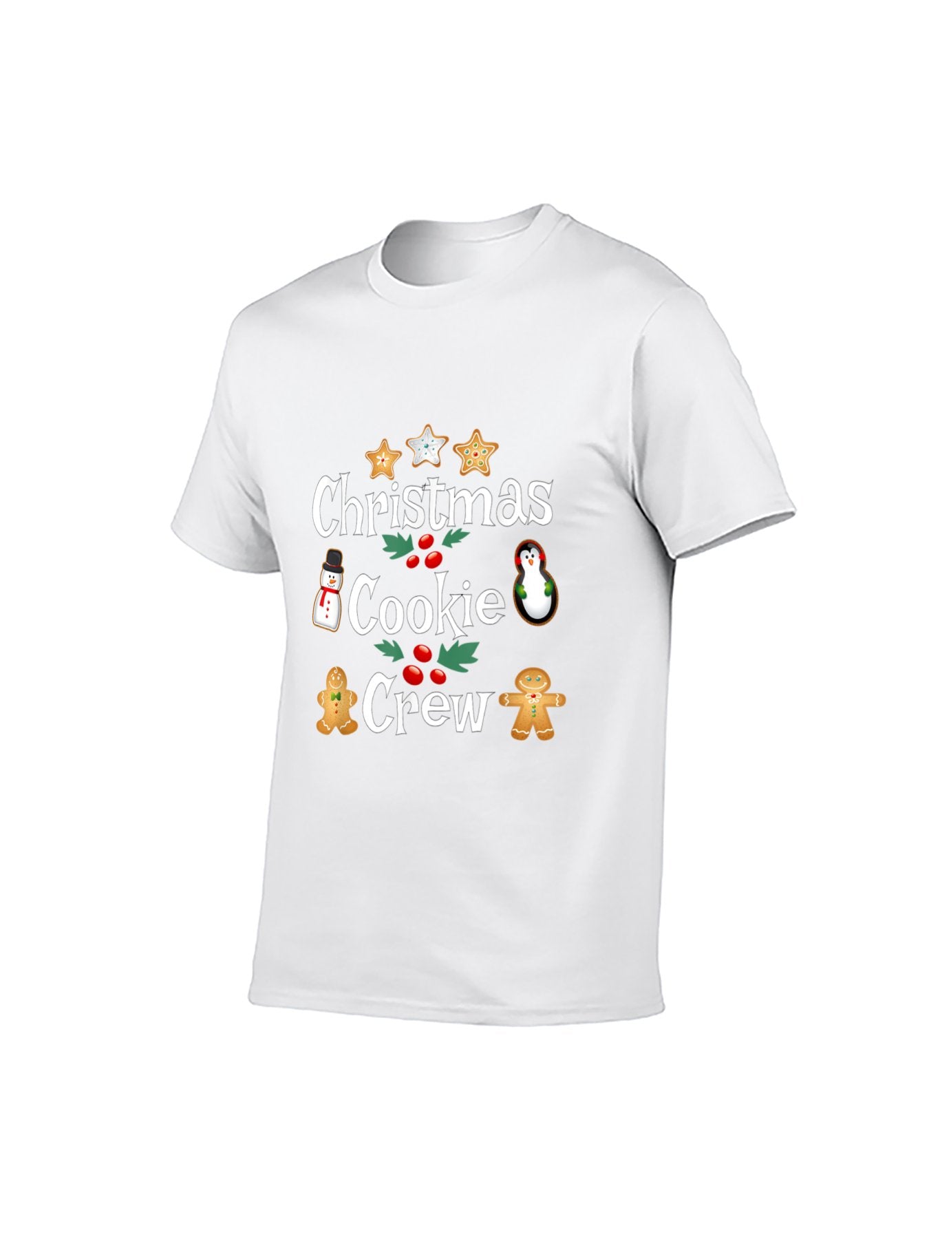 Christmas Cookie Crew T-Shirt - 100% Cotton, Festive Tee for Holiday Baking & Casual Occasions