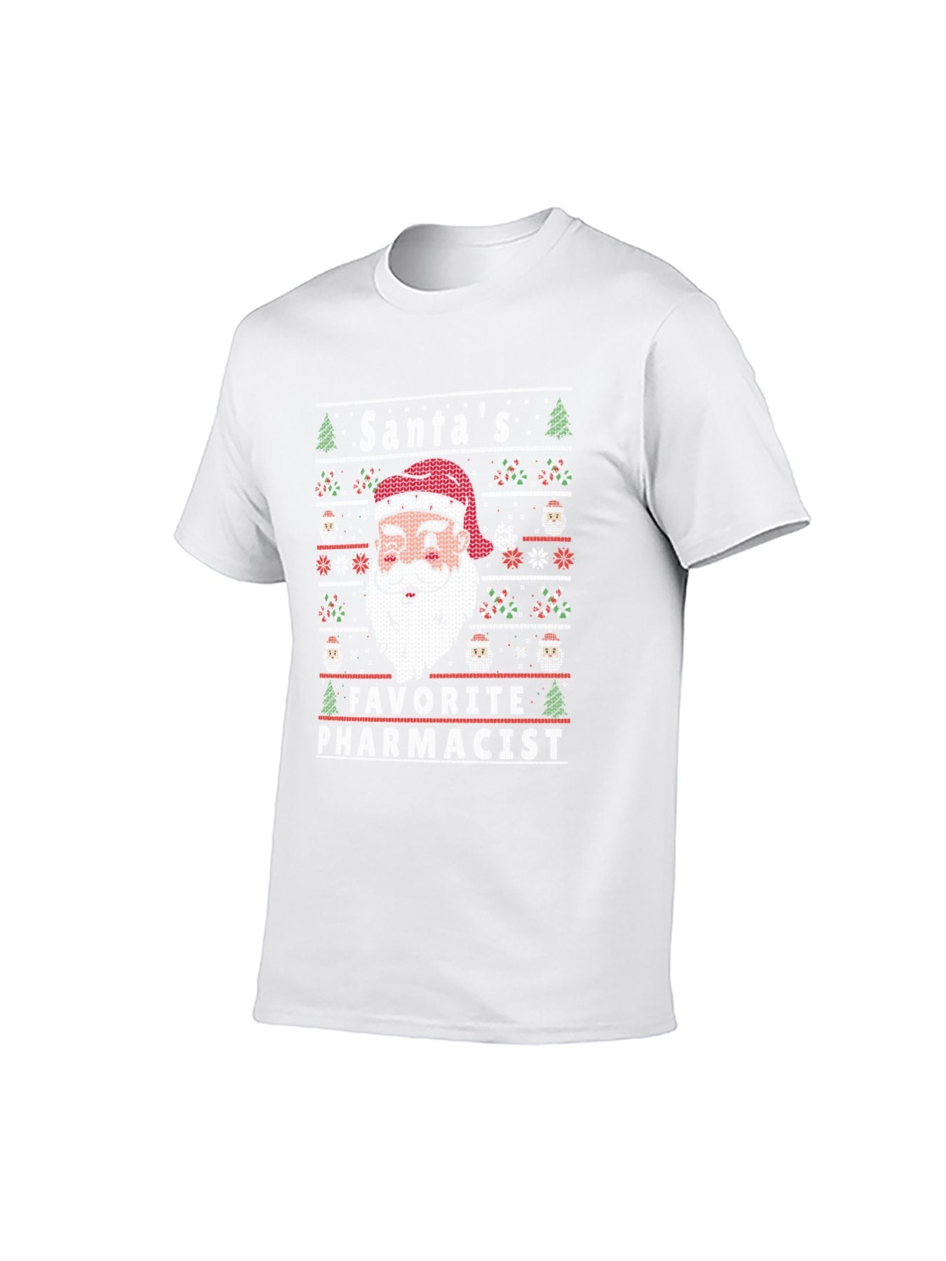 Santa's Favorite Pharmacist Christmas T-Shirt - 100% Cotton, Festive Tee for Holiday & Professional Occasions