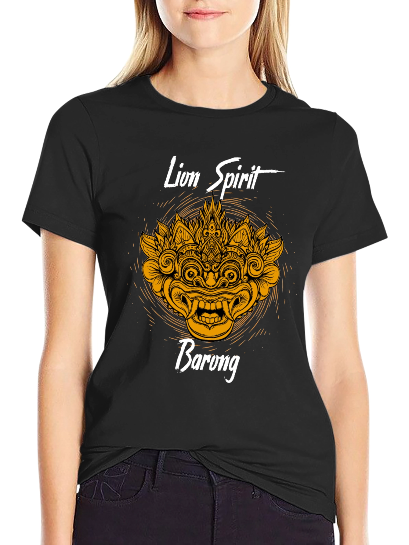 Lion Spirit Barong T-Shirt - Unique Graphic Tee