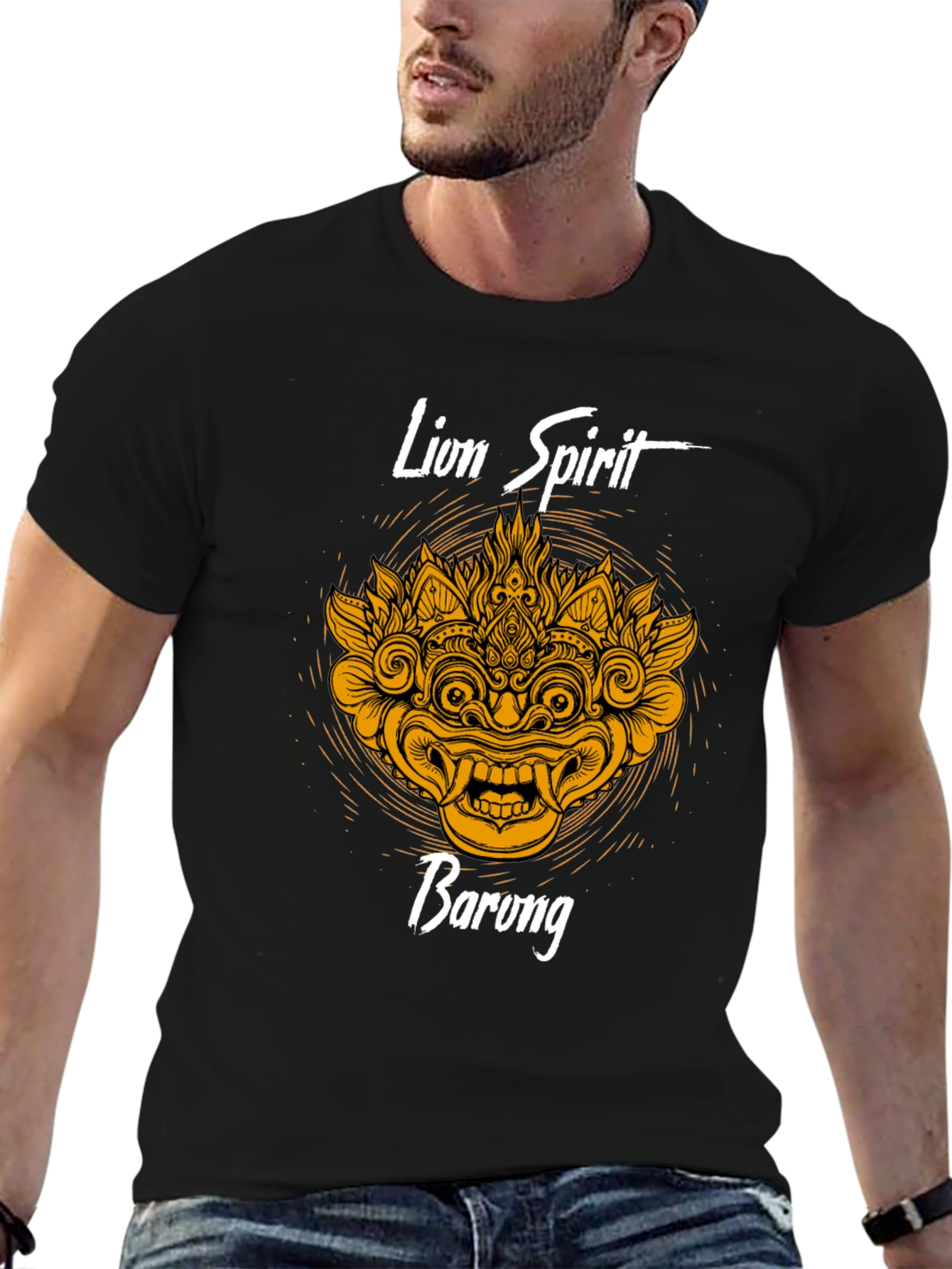 Lion Spirit Barong T-Shirt - Unique Graphic Tee
