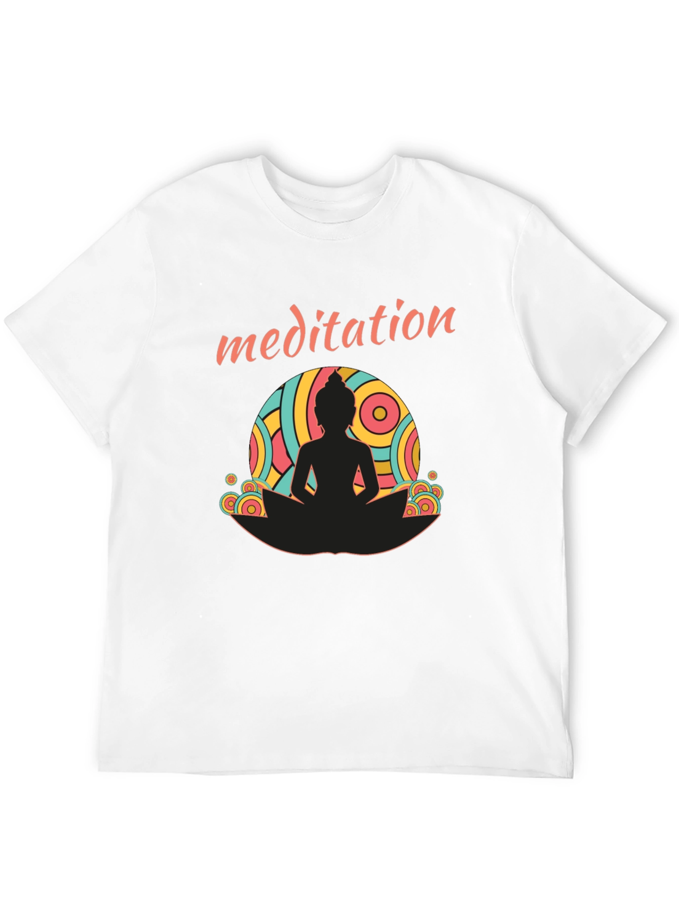 Meditation Buddha Graphic Tee - Unisex Black T-Shirt
