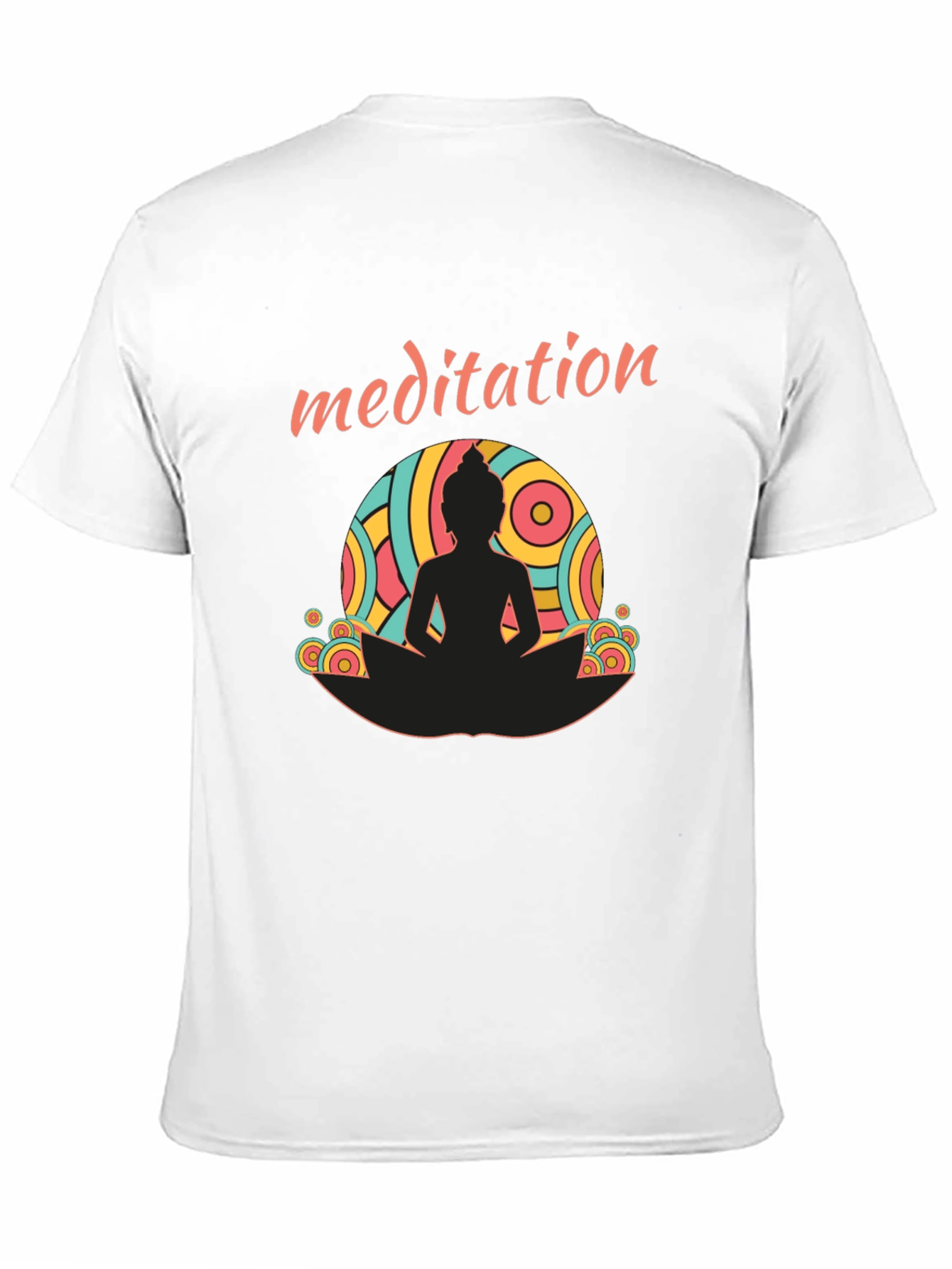 Meditation Buddha Graphic Tee - Unisex Black T-Shirt