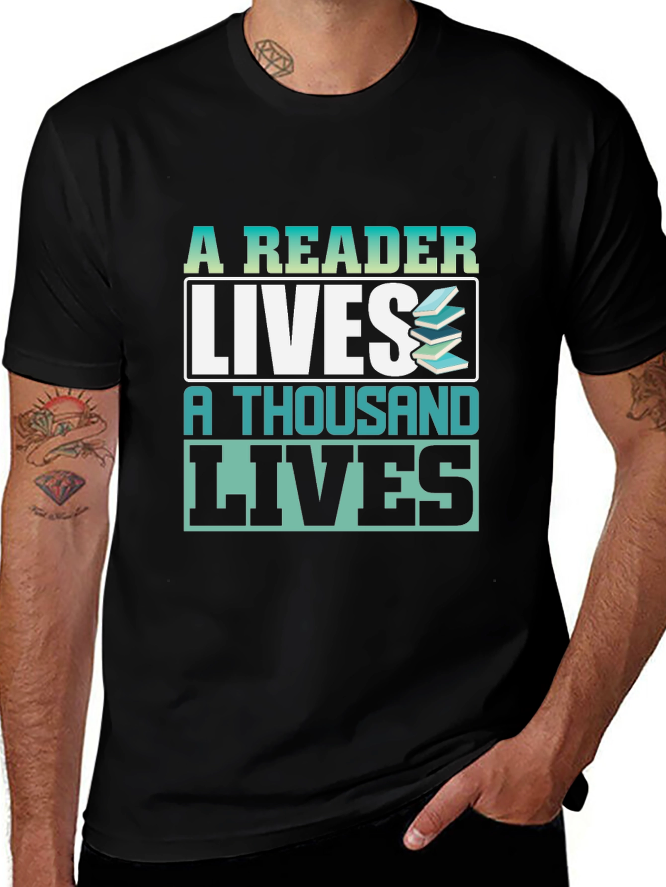 A Reader Lives a Thousand Lives Graphic T-Shirt
