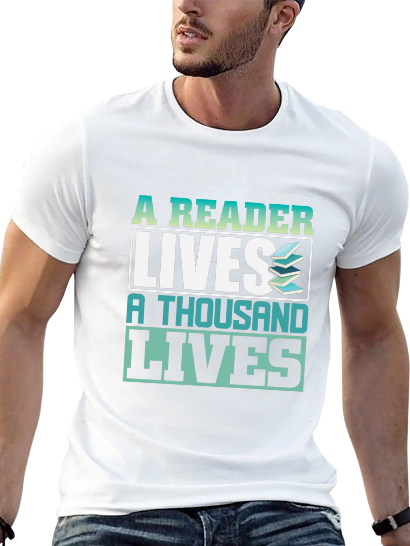 A Reader Lives a Thousand Lives Graphic T-Shirt