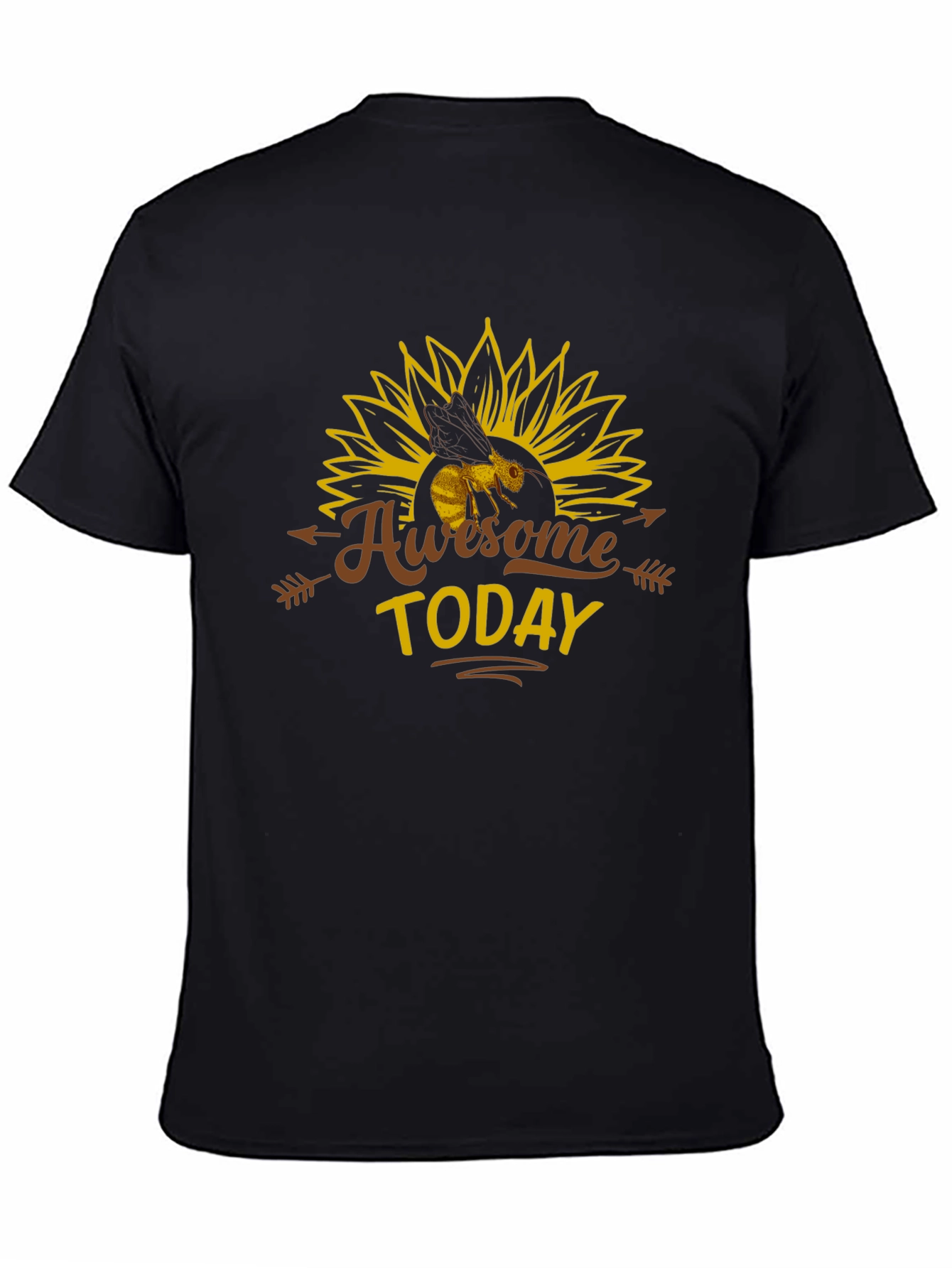 Awesome Today Bee Sunflower Graphic Tee