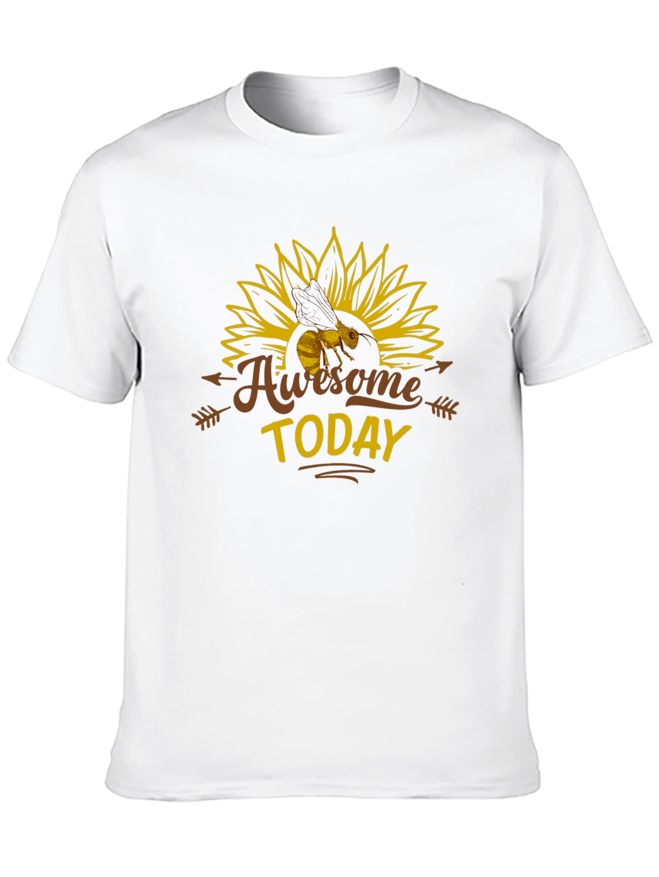 Awesome Today Bee Sunflower Graphic Tee