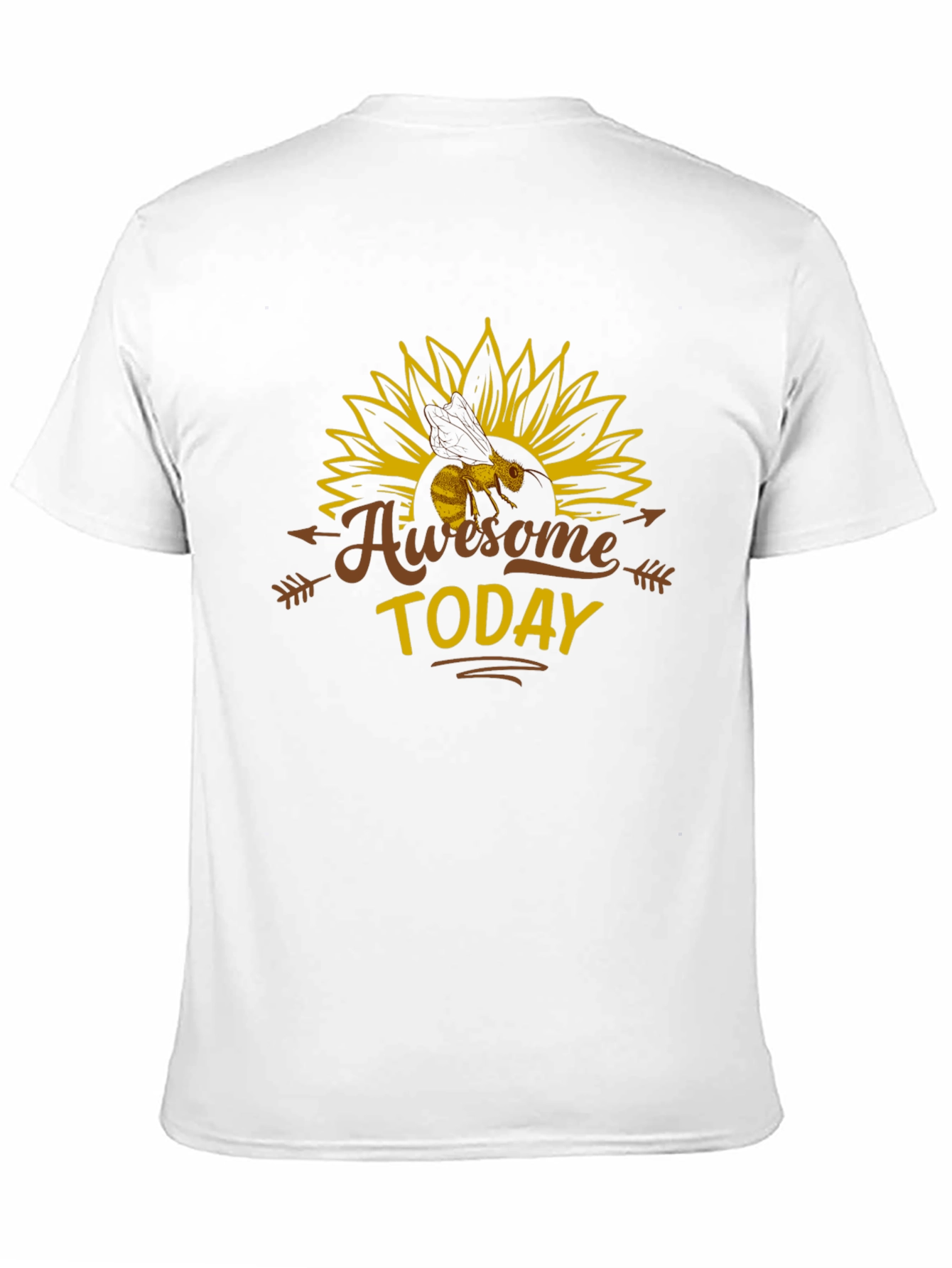 Awesome Today Bee Sunflower Graphic Tee